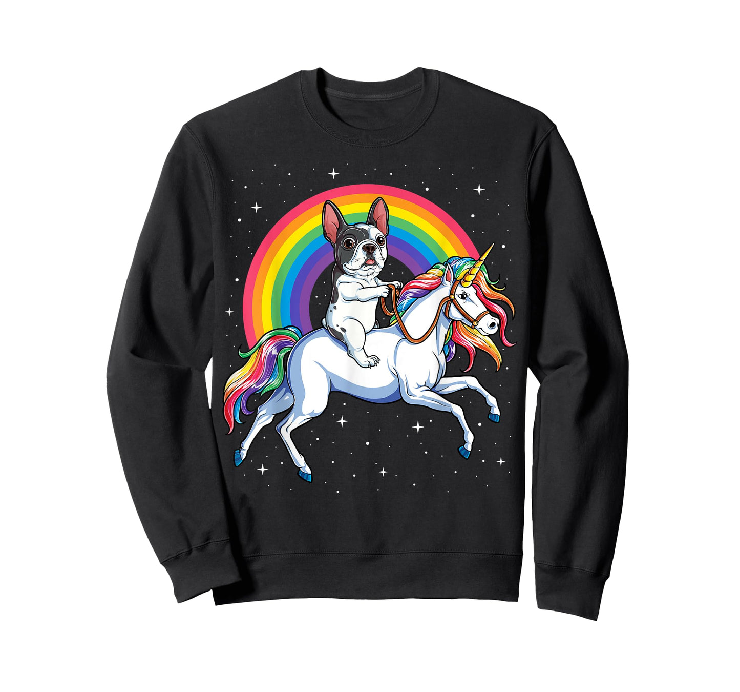 French Bulldog Unicorn Shirt Girls Space Galaxy Frenchicorn T-Shirt