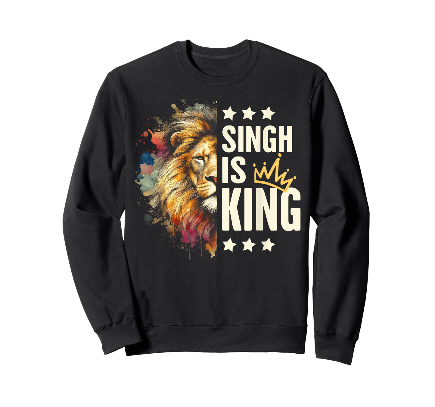 Lion Punjabi Pride Religious Sikh Faith Indian Singh Is King T-Shirt