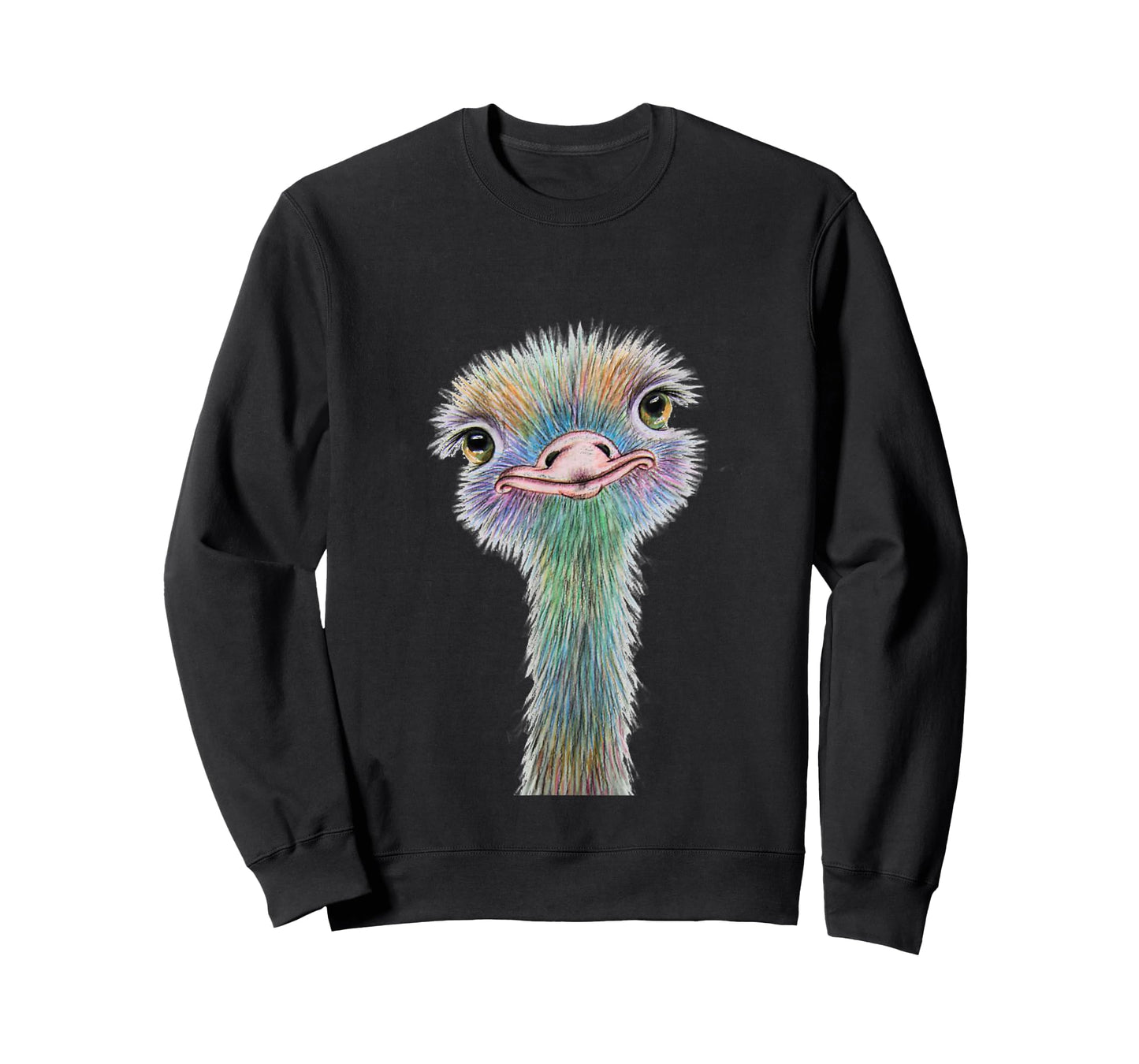 Colorful Ostrich T-Shirt - Beautiful Artistic Animal Tee T-Shirt