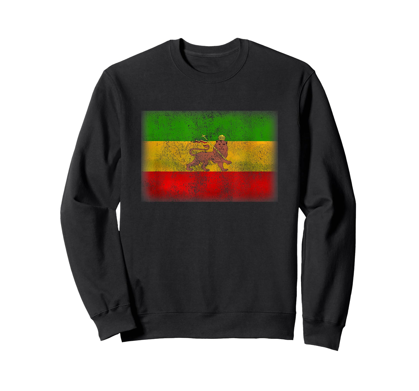 Old Ethiopia Flag Rastafari Shirt Vintage Lion of Judah Gift T-Shirt