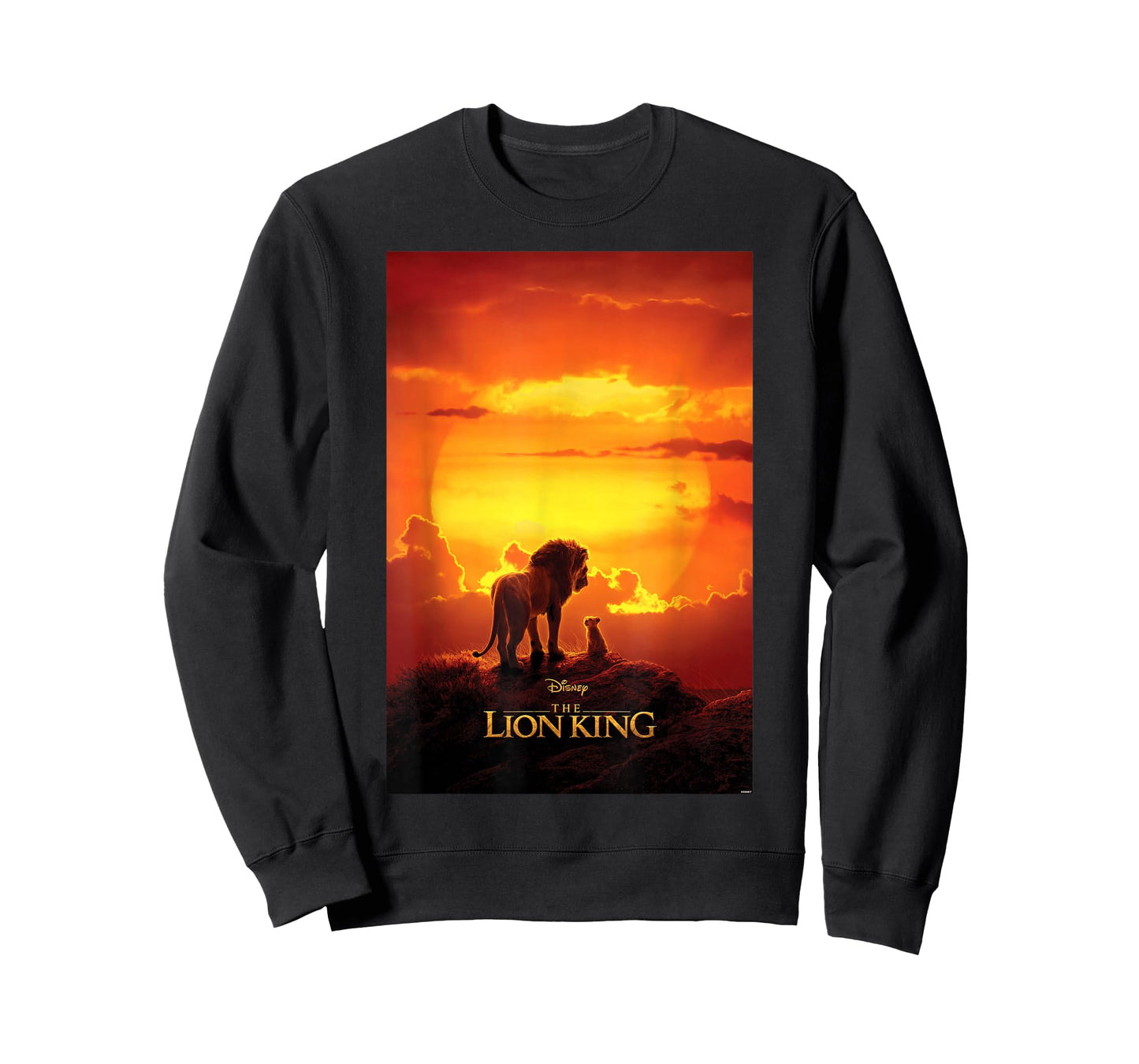 Disney The Lion King Live Action Mufasa Simba Sunset Poster T-Shirt