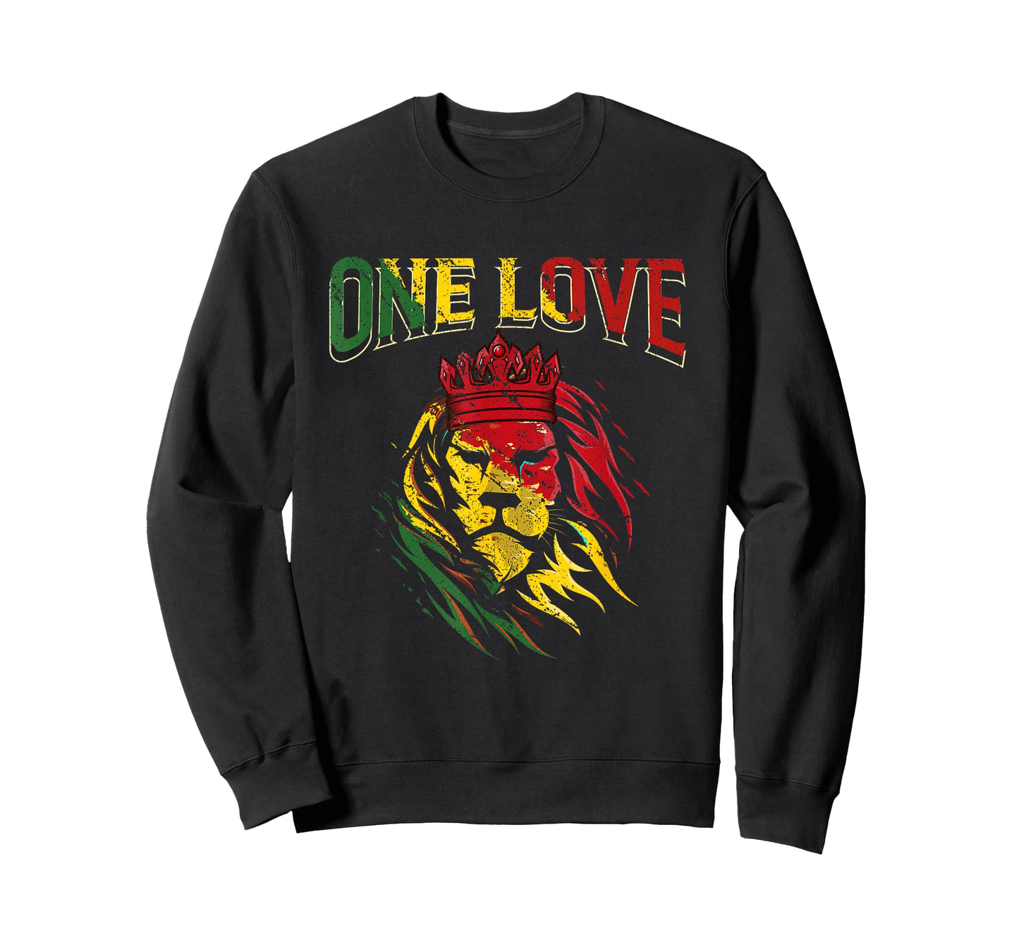 One Love Rasta Lion Jamaican Pride Reggae African T-Shirt
