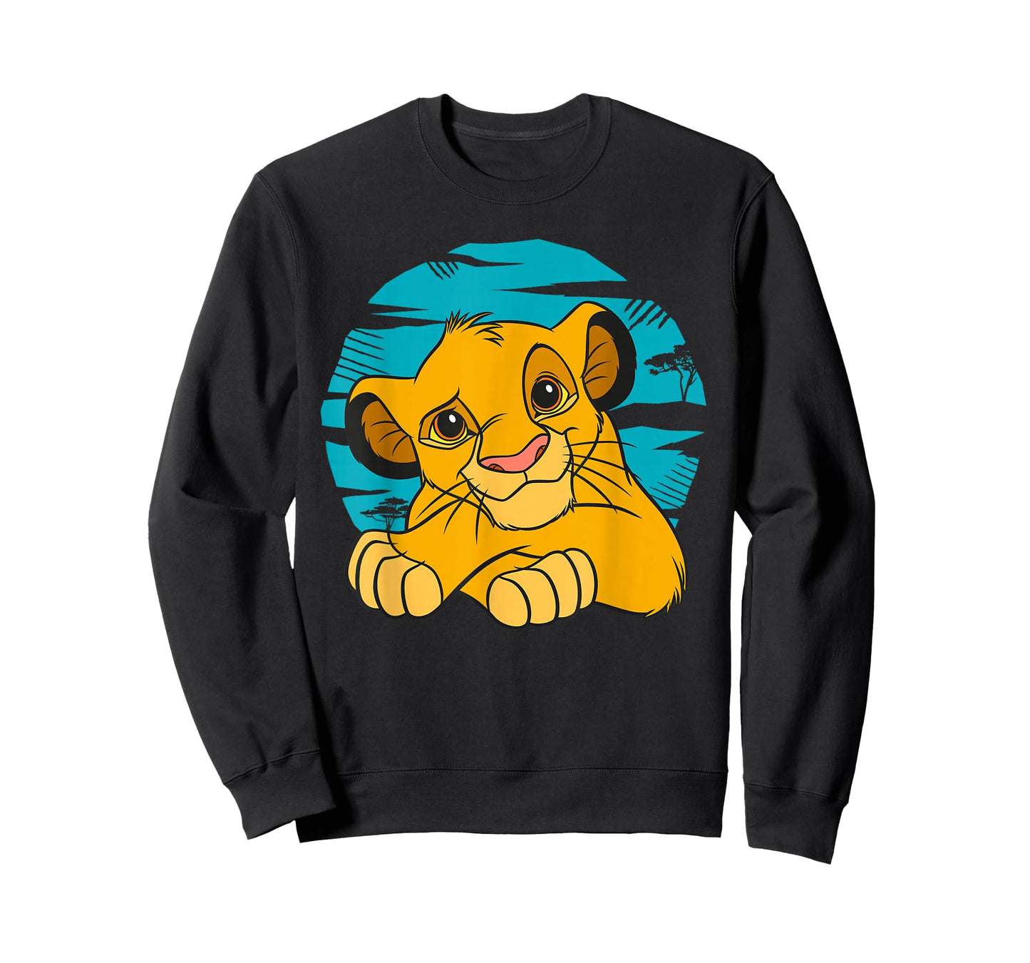 Disney The Lion King Young Simba Resting Blue 90s T-Shirt T-Shirt