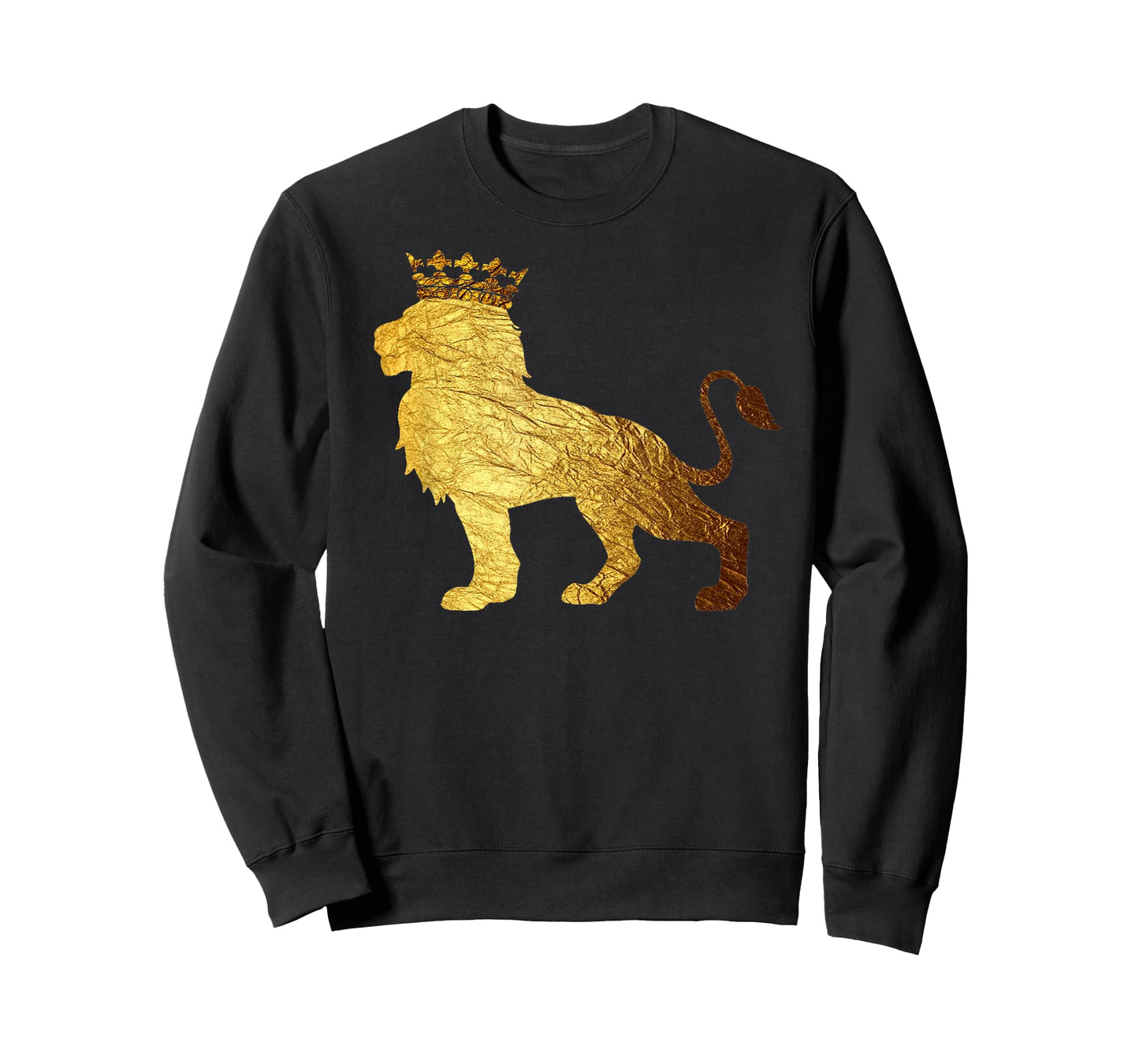 Gold Crown King Lion for Men-Cool Boys Lion T-Shirt