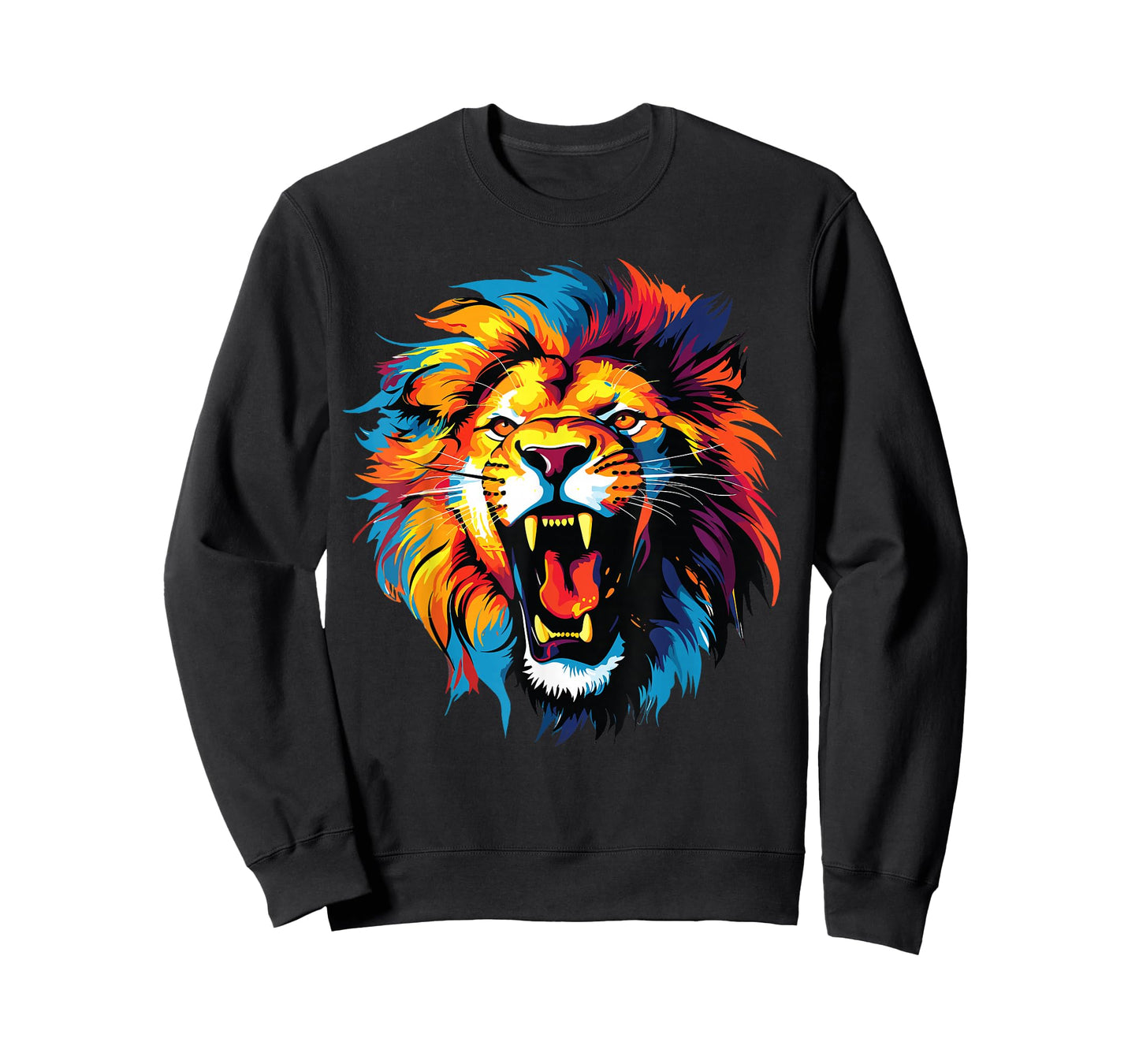 colorful lion head art for lover lions King African animals T-Shirt