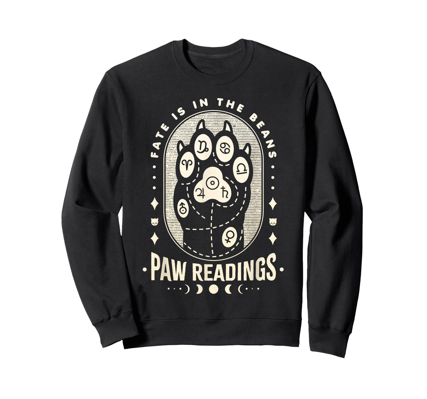 Palmistry Kawaii Cat Paw - Palm Reading Psychic Readings T-Shirt