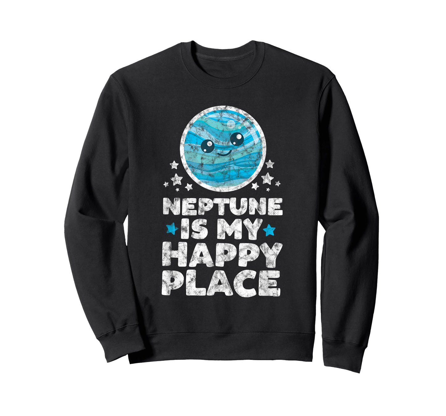 Neptune is My Happy Place | Kawaii Planet Space Astronomer T-Shirt