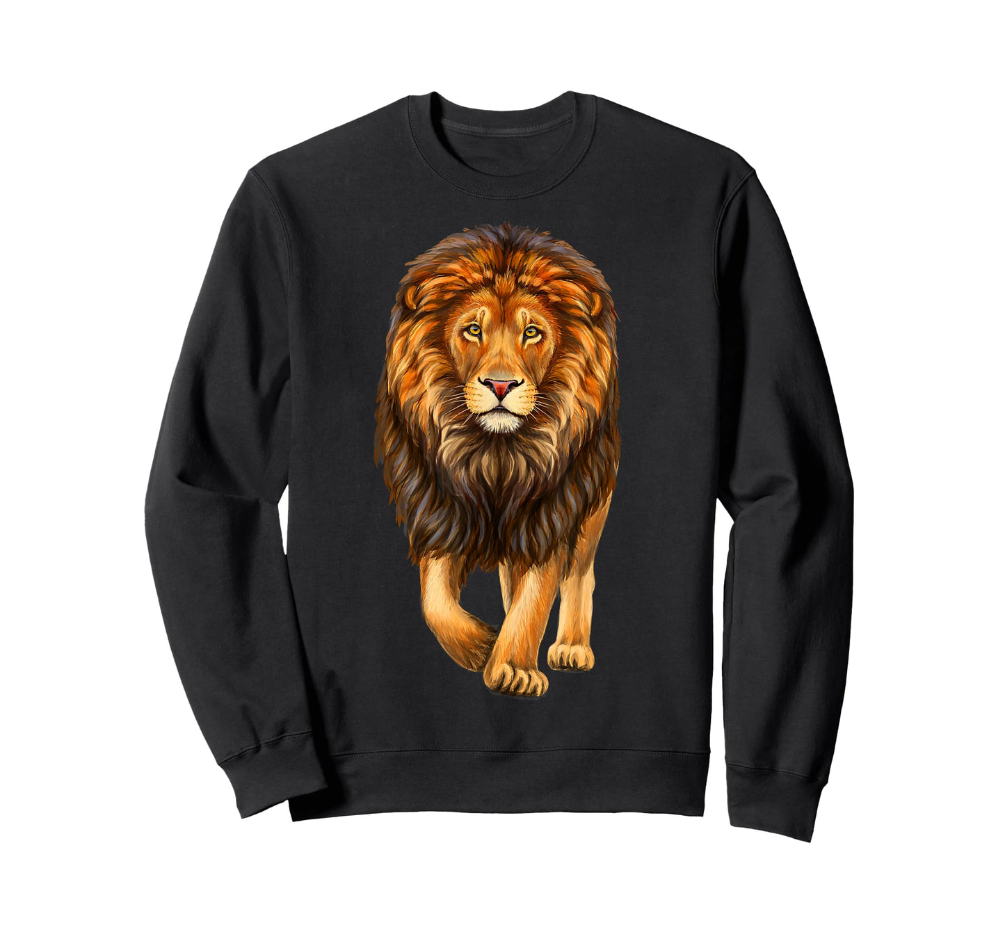 Lion Walking Realistic for Lovers Lions King African Animal T-Shirt