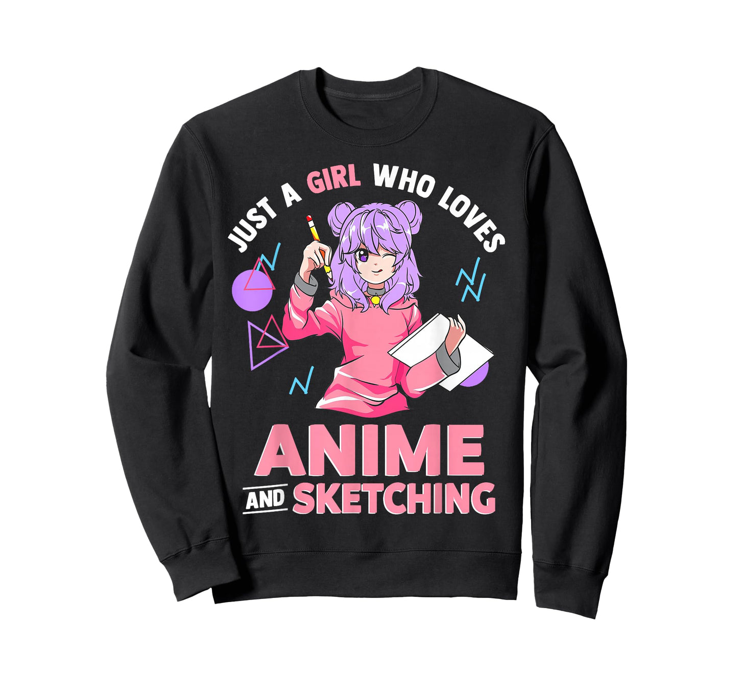 Just A Girl Who Loves Anime and Sketching Short Sleeve T-Shirt