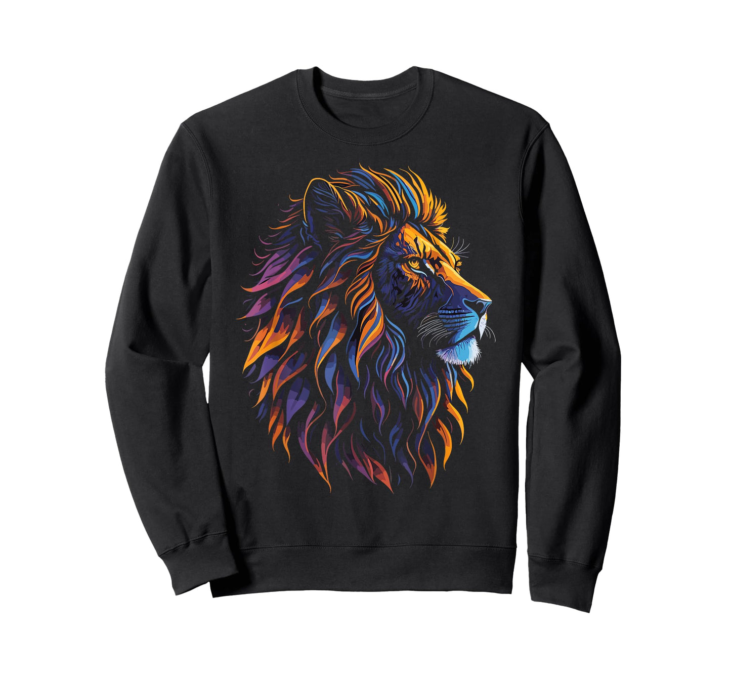 colorful lion head art for lover lions King African animals T-Shirt