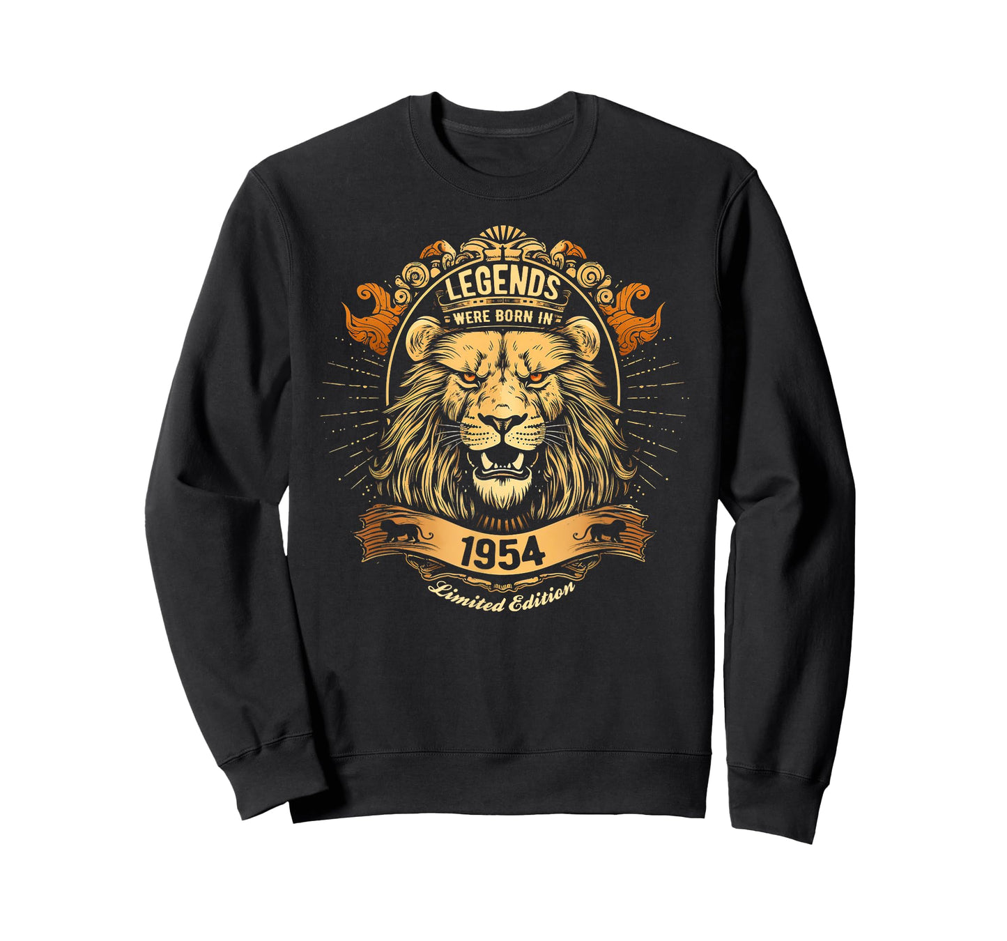 Legends Were Born In 1954 Lions Head 71st Birthday T-Shirt