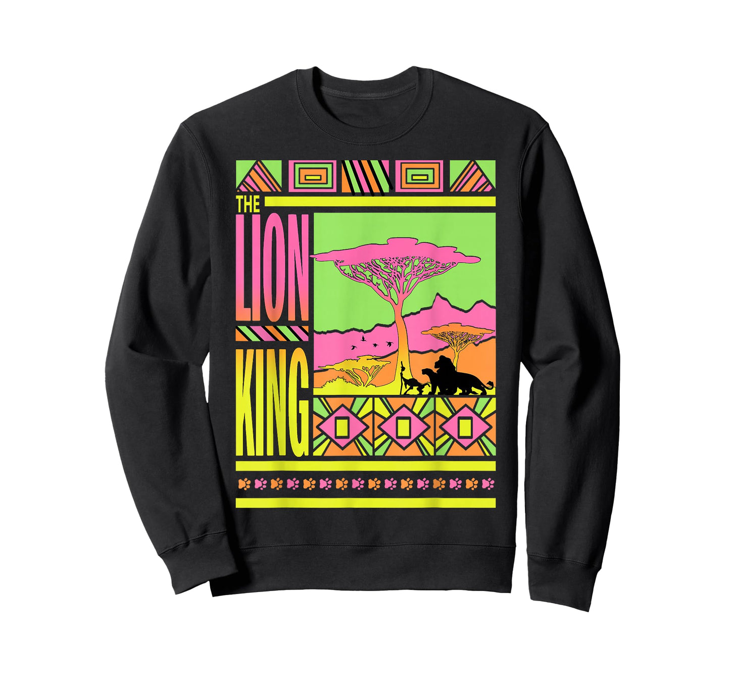 Disney Lion King Retro Geometric Style Poster T-Shirt