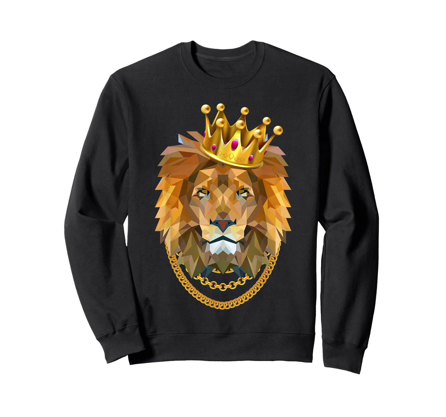 Lion Gangster Golden Crown King T-Shirt
