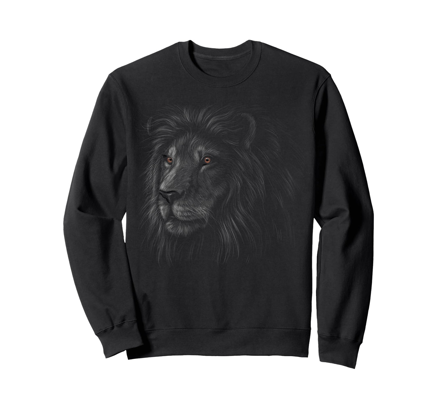 lion head black art gifts for lovers lions King of Animals T-Shirt