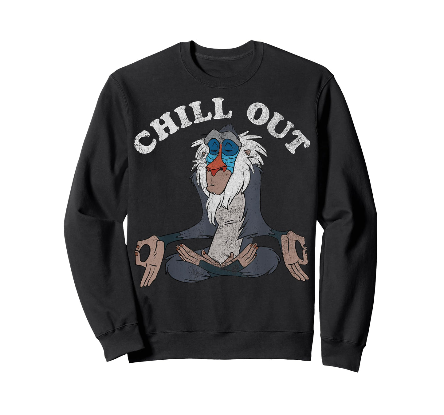 Disney Lion King Rafiki Chill Out Meditation Graphic T-Shirt