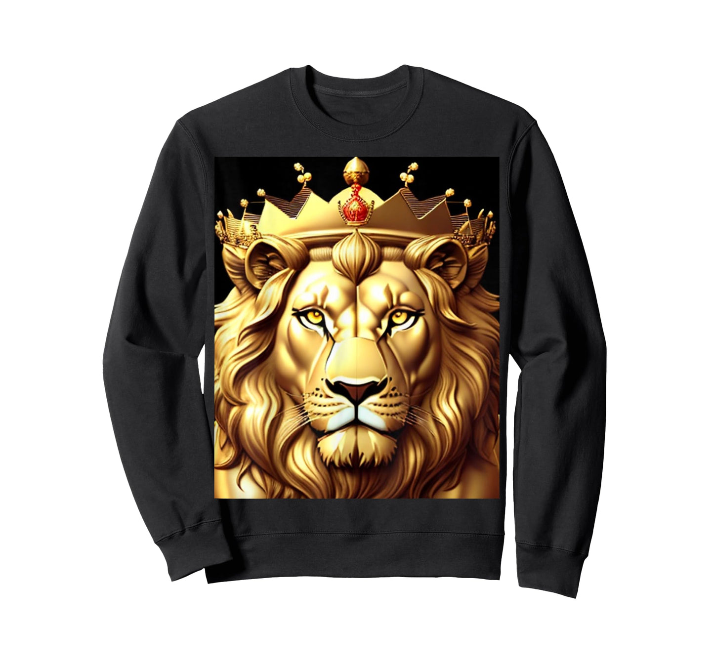 Crown King Lion Men Women Boys Girls Kids Teens Lion T-Shirt