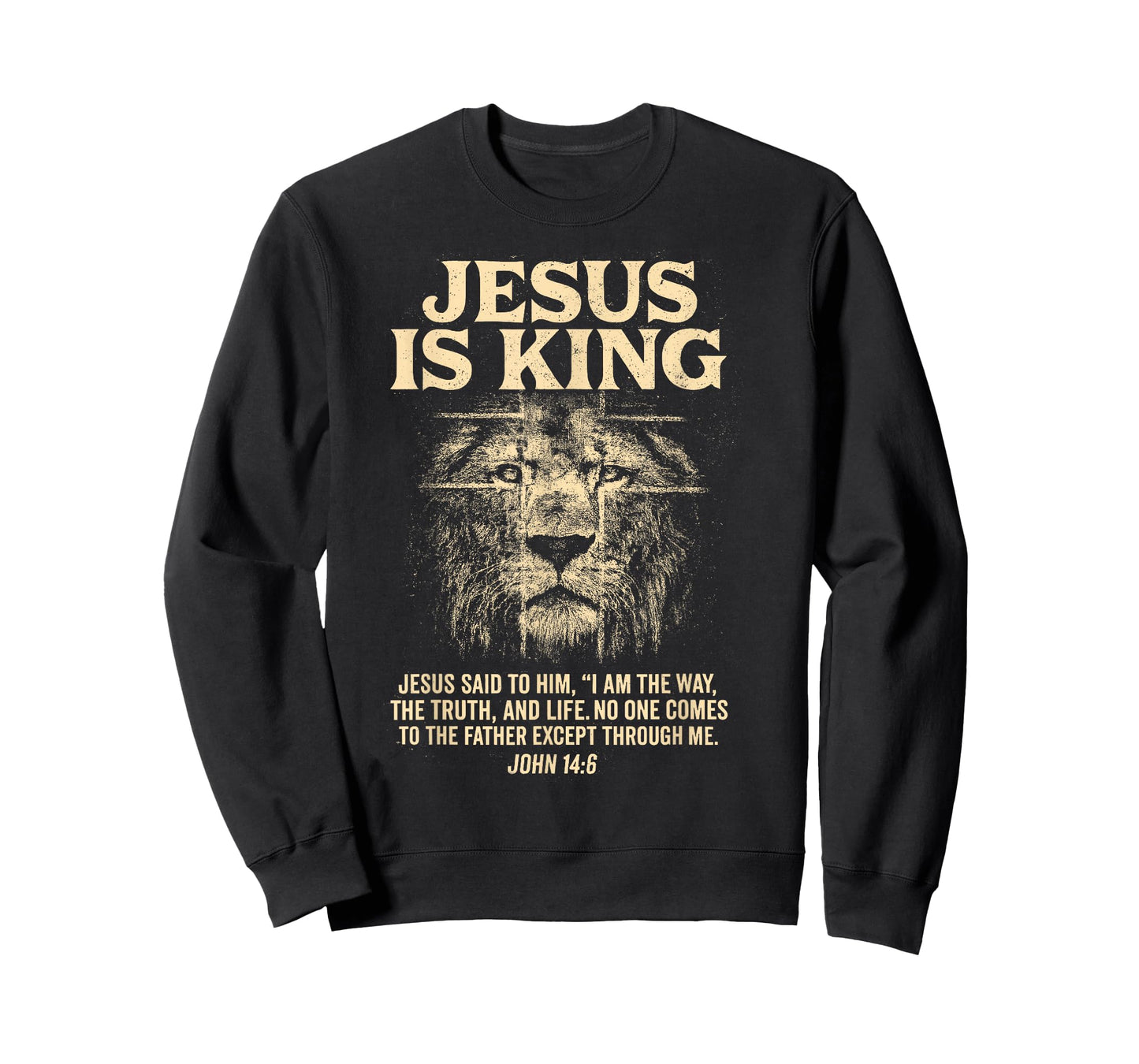 Retro Jesus is King Faith Bible Verse Gift for Men Women Kid T-Shirt
