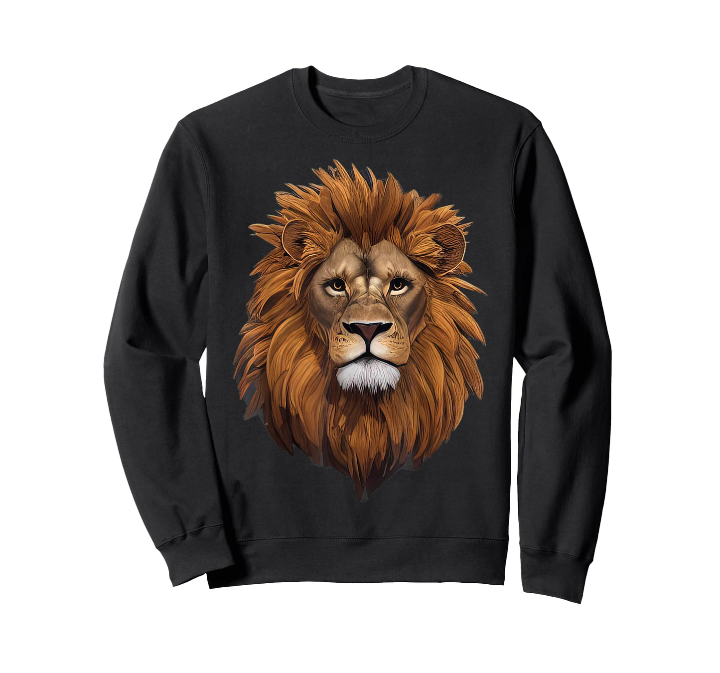 Lion Head Majestic Mane Detailed Art Powerful Strong Lion T-Shirt