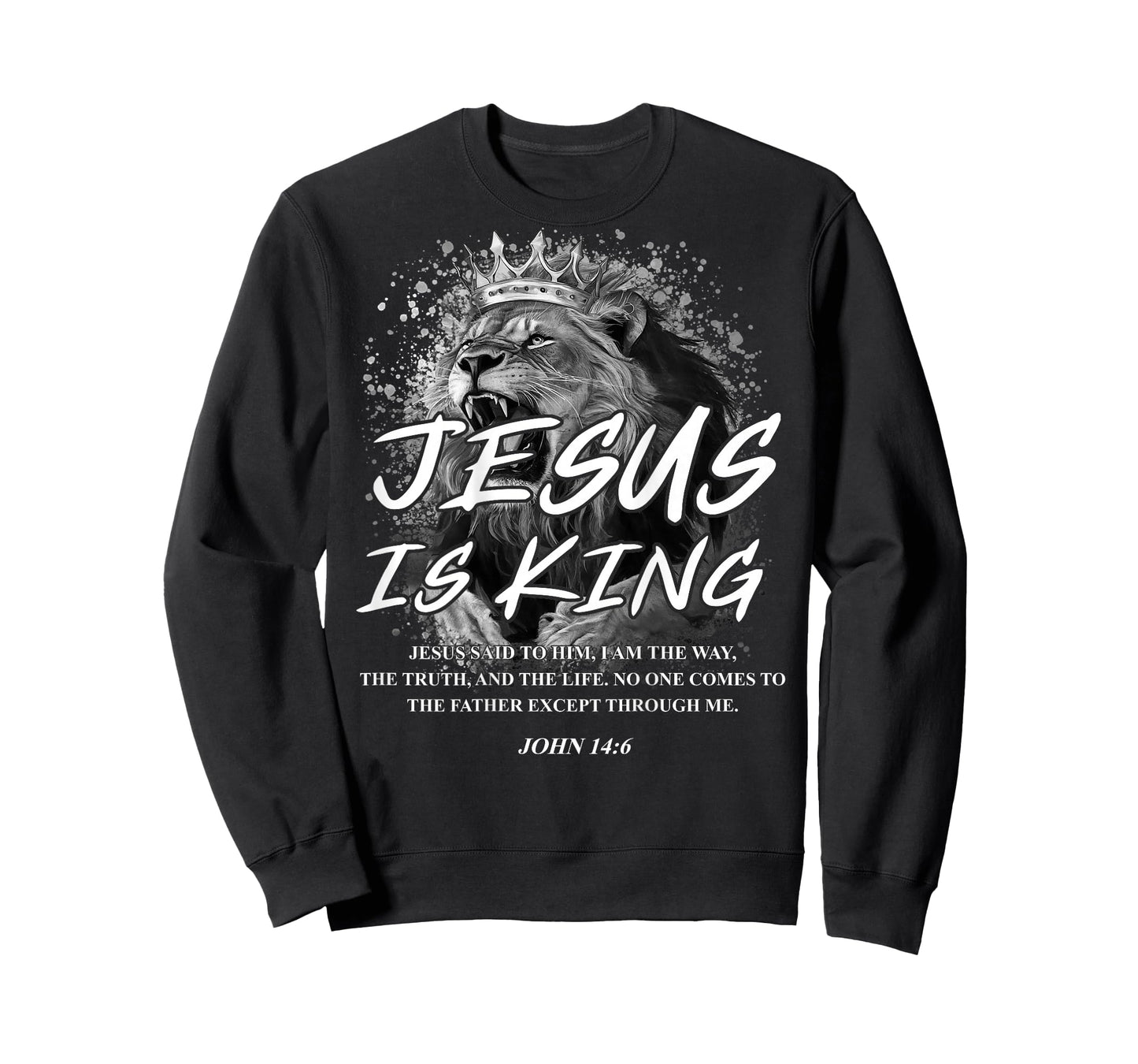 Jesus is King John 14:6 Costume Christian Lion (On Back) T-Shirt