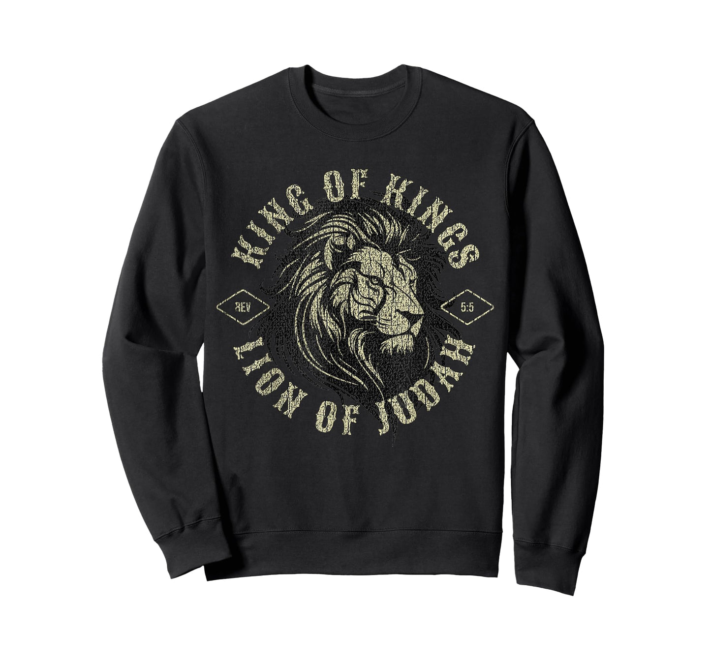 King of Kings Lion of Judah Christian Faith Religious Design T-Shirt