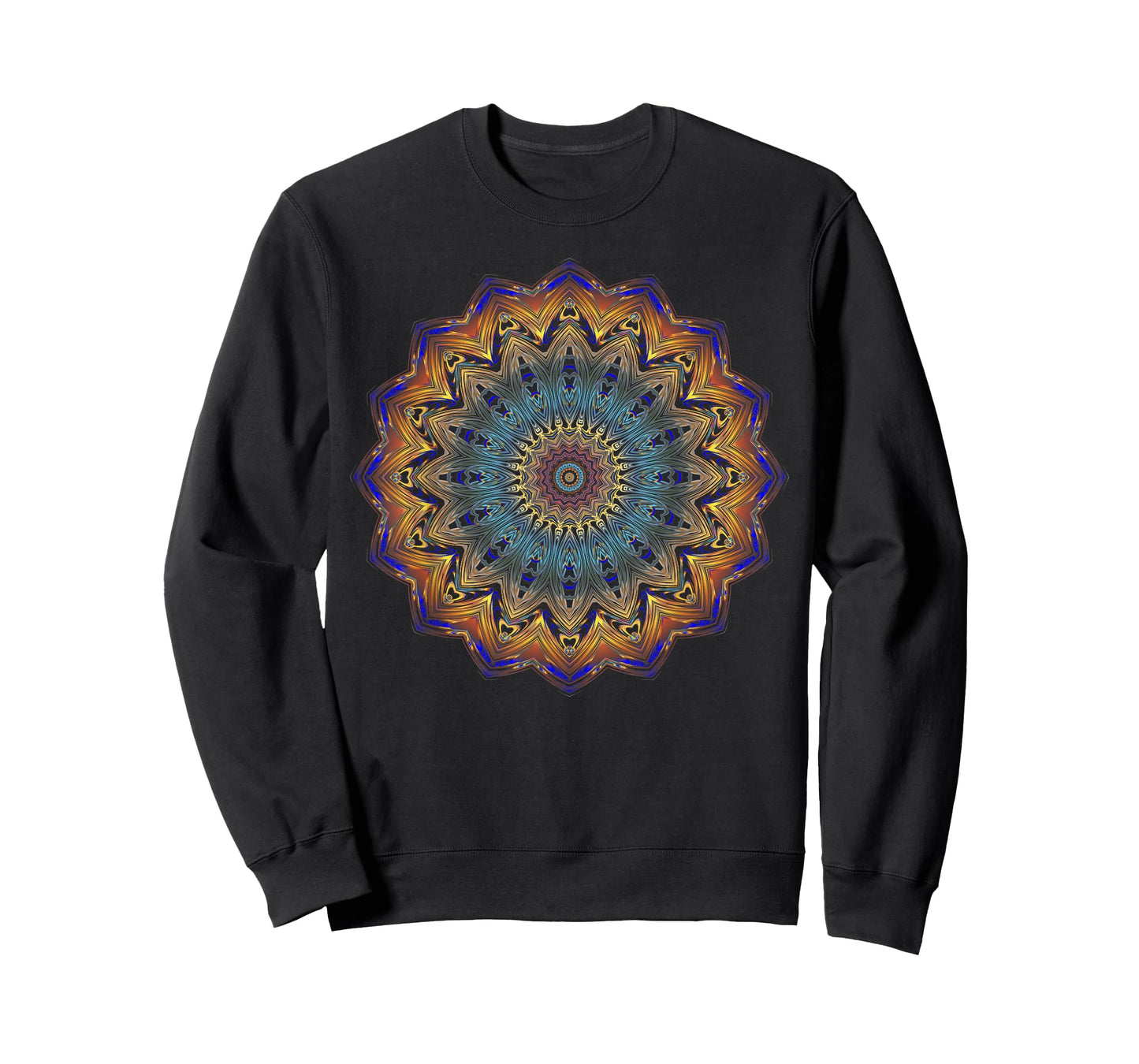 Mandala Sacred Geometry Prana Art Yoga Mantra Om Good Vibes T-Shirt