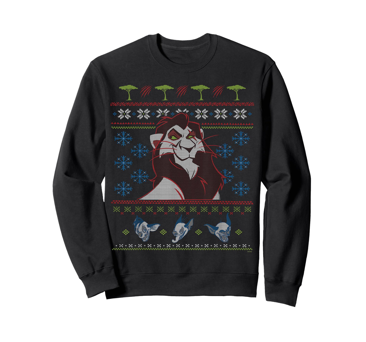 Disney Villains The Lion King Scar Ugly Christmas Sweater T-Shirt