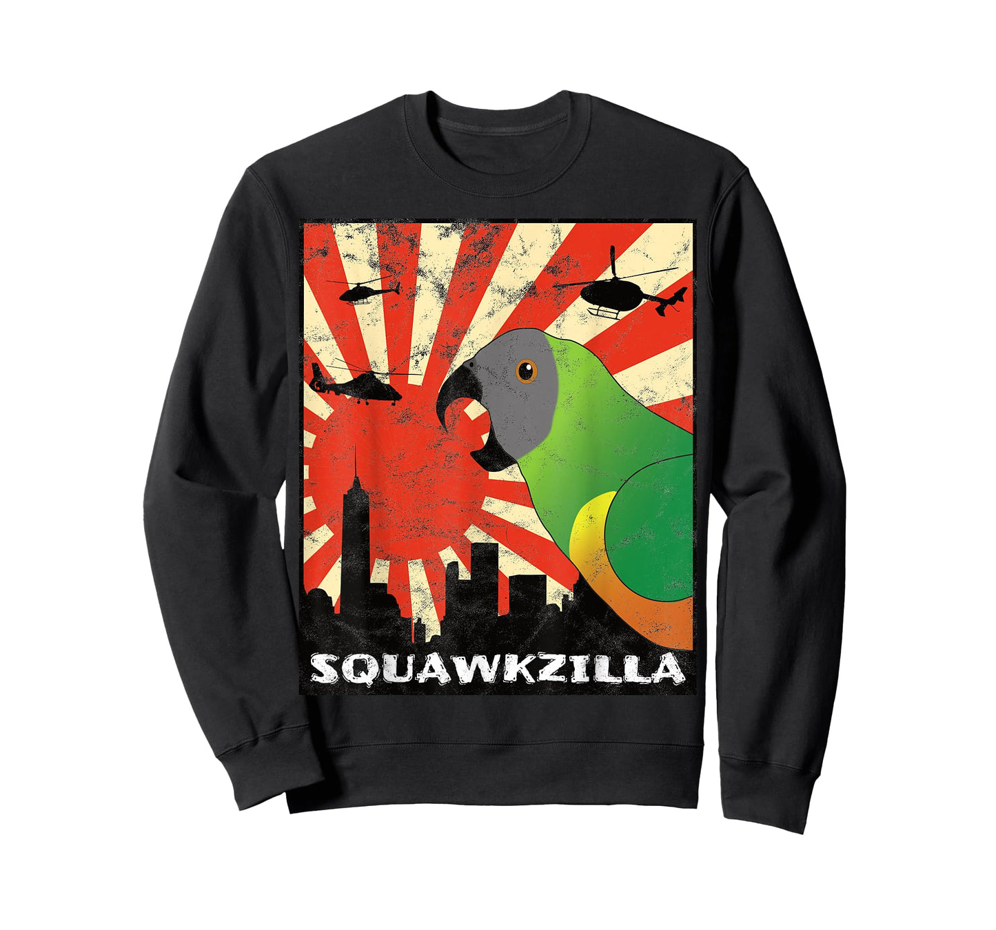 Squawk Zilla Senegal Parrot Squawking Kawaii T-Shirt
