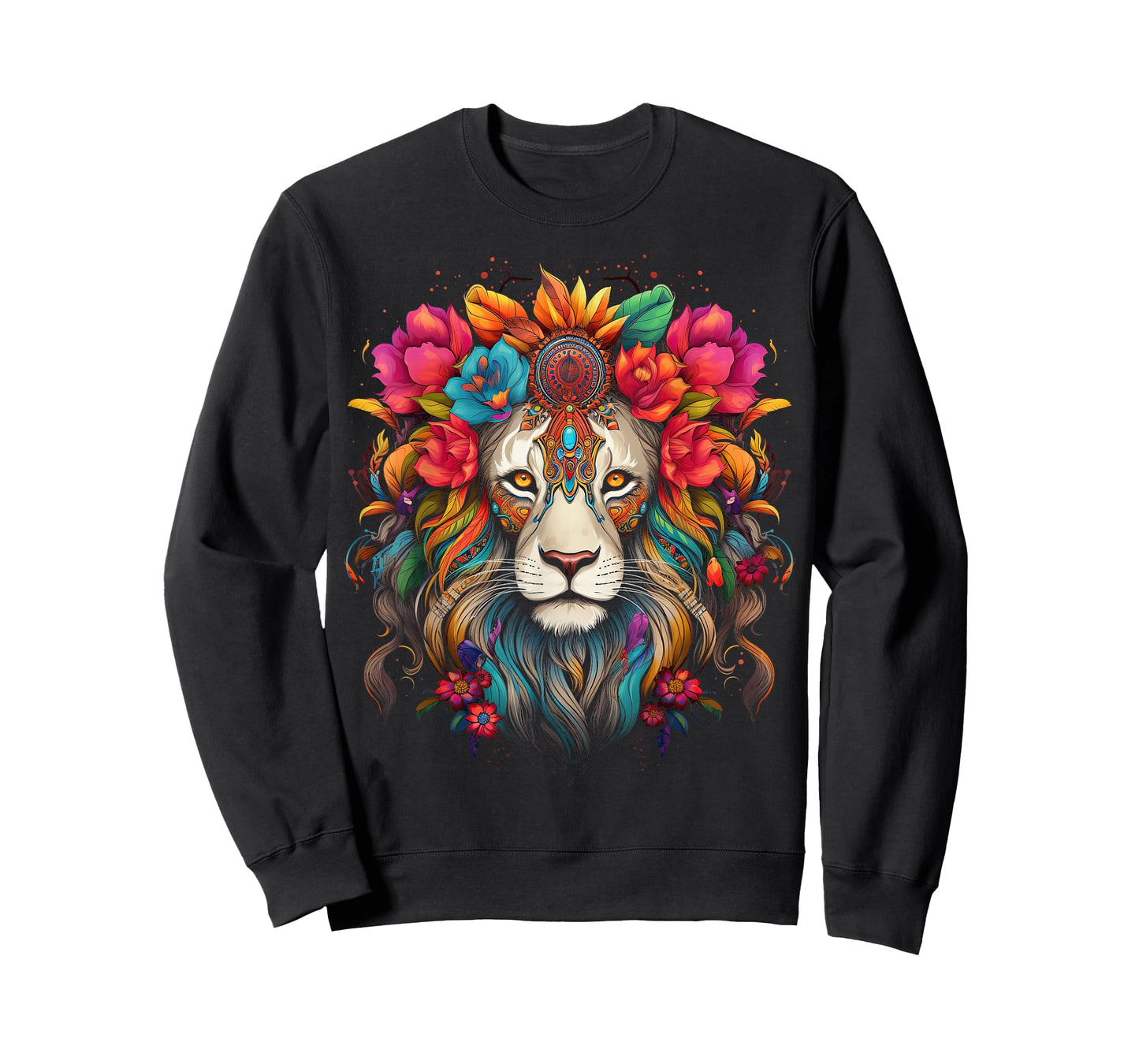 Lion colorful lions From Africa Day of the Dead T-Shirt