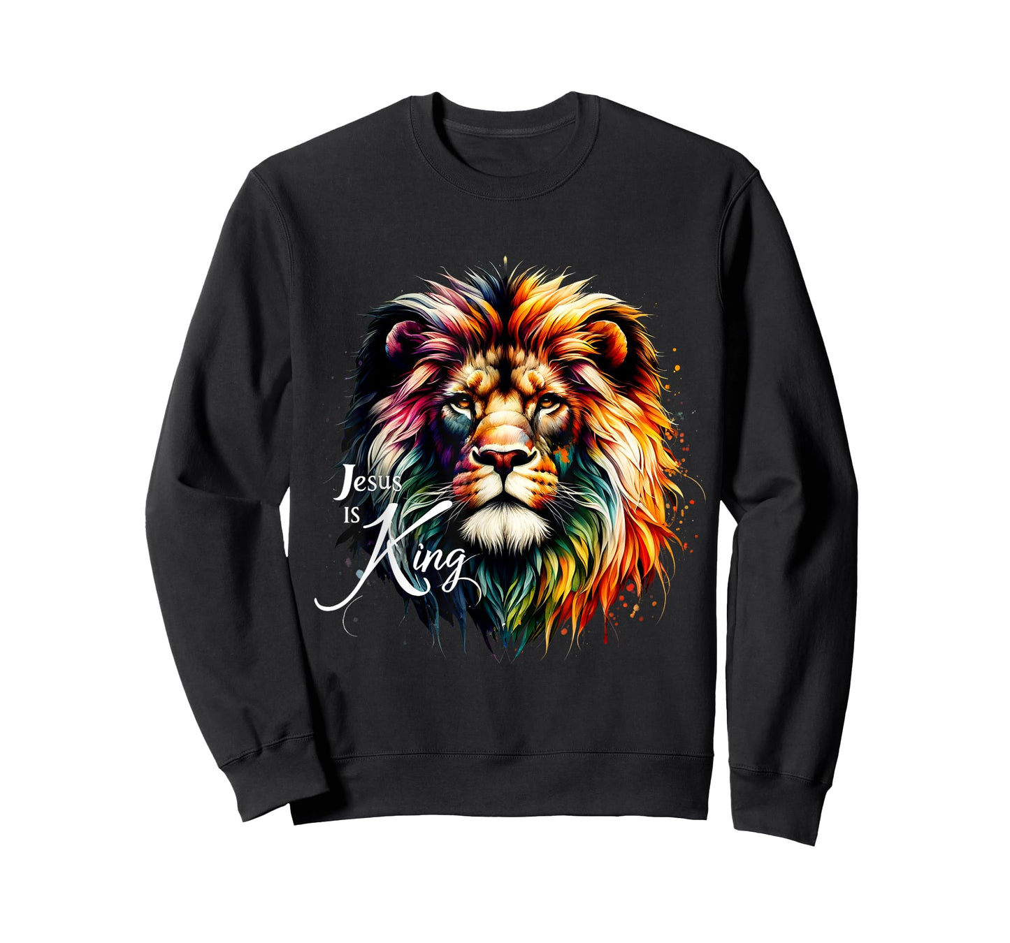 Jesus Is King Christian Lion Bible Scripture Jesus Lion T-Shirt