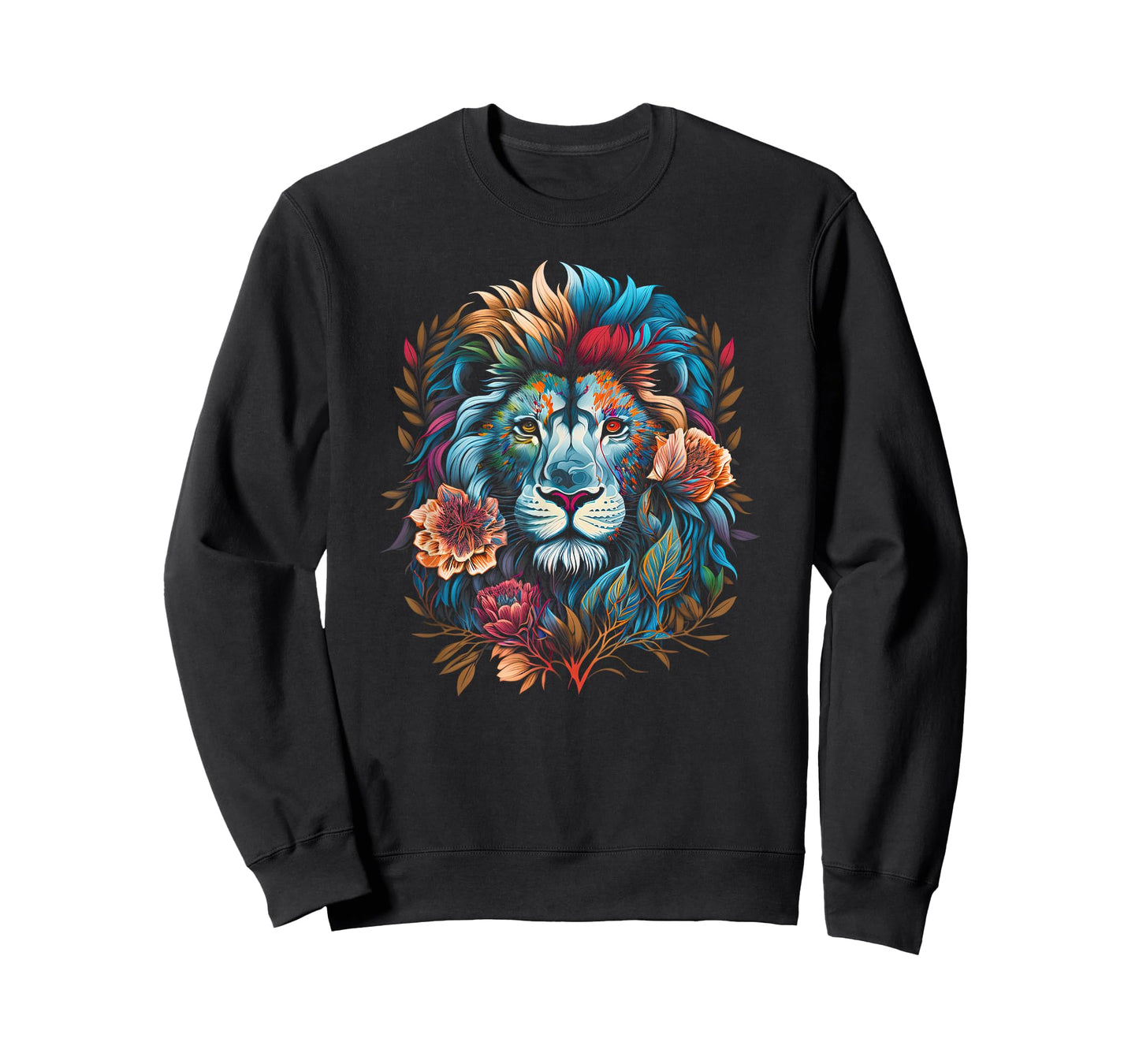 Lion Colorful Lions from Africa Day of The Dead T-Shirt