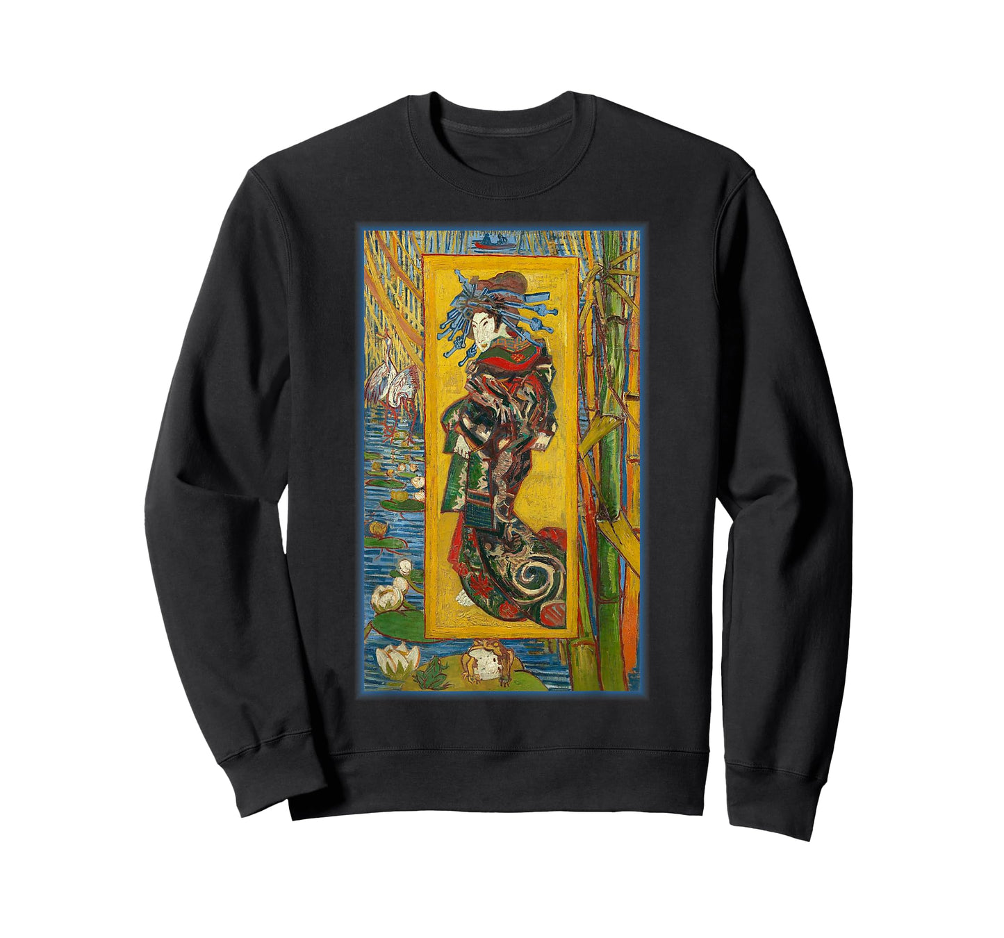 Courtesan Van Gogh Japanese Impressionist Painting T-Shirt
