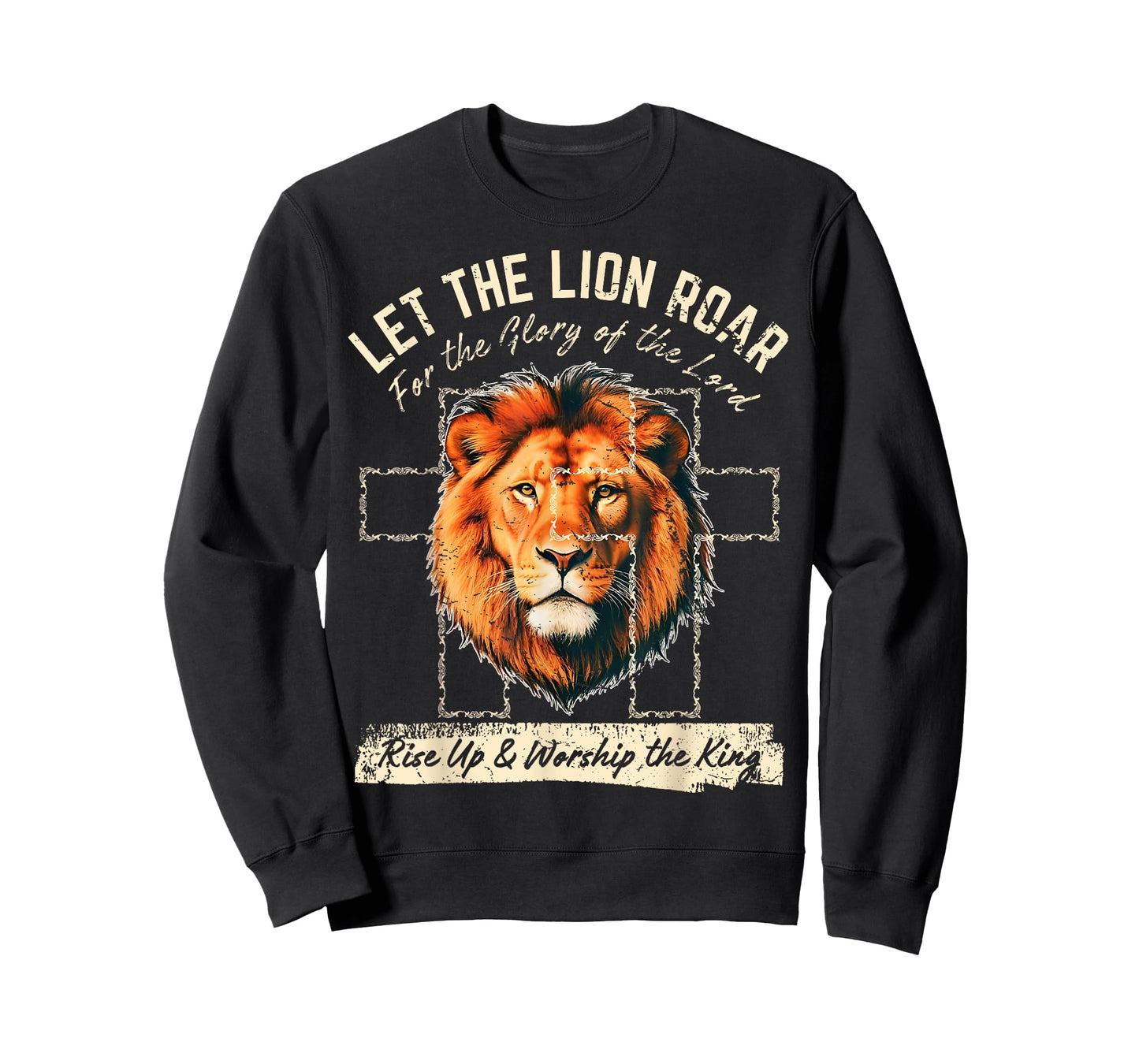 LET The Lion Roar – Christian Faith Lion. Graphic Tee T-Shirt