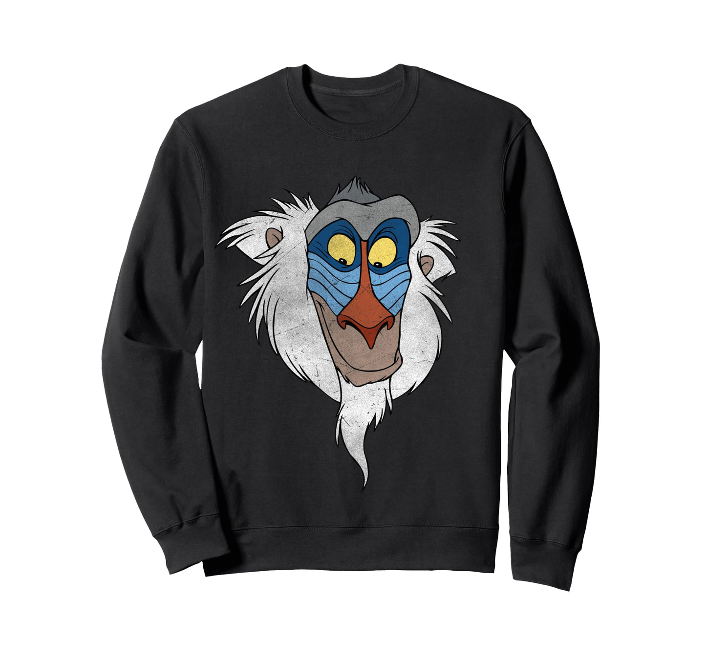 Disney The Lion King Rafiki Big Face Distressed Portrait Long Sleeve T-Shirt