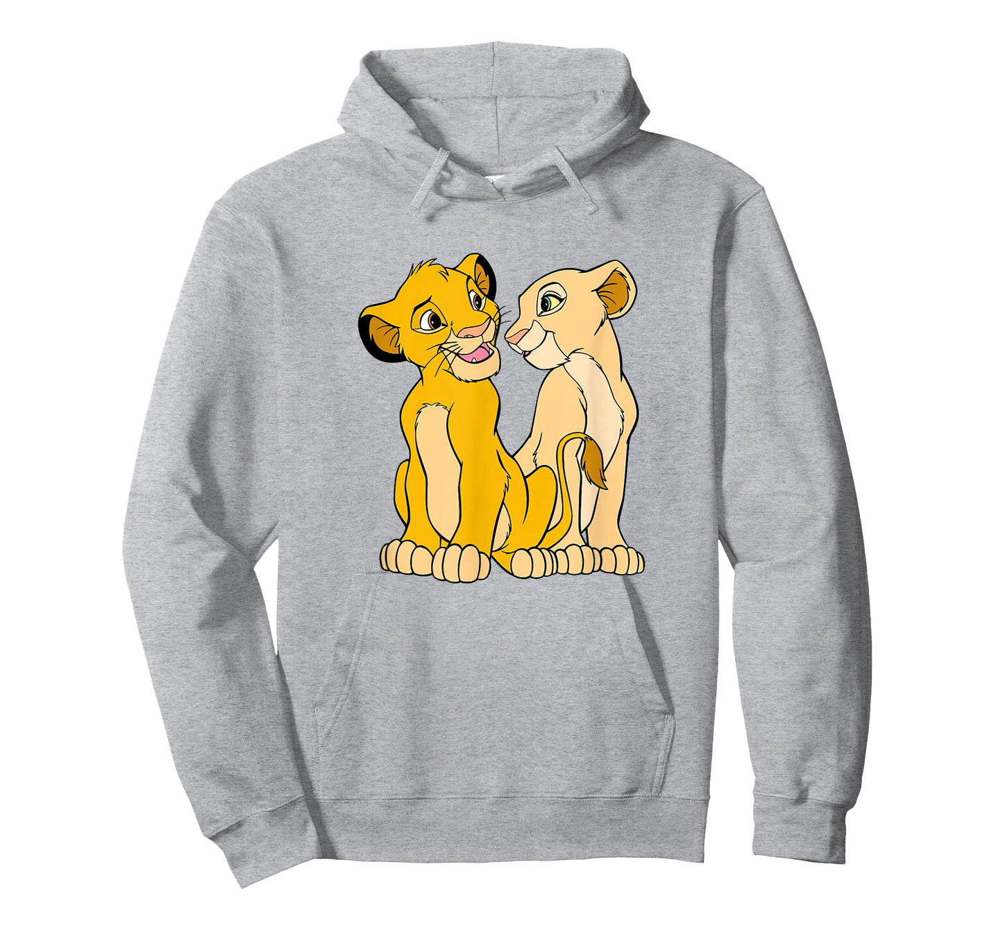 Disney The Lion King Cute Simba Nala Big Chest Portraits T-Shirt