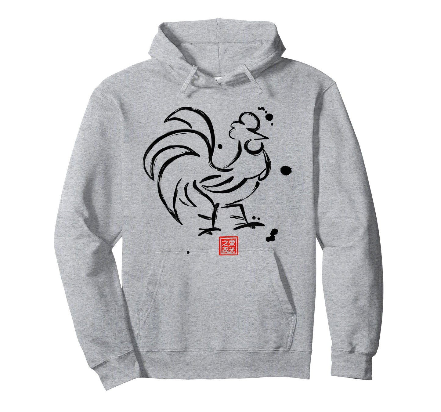 Chinese Zodiac Rooster Sumi-e Tee - Design T-Shirt
