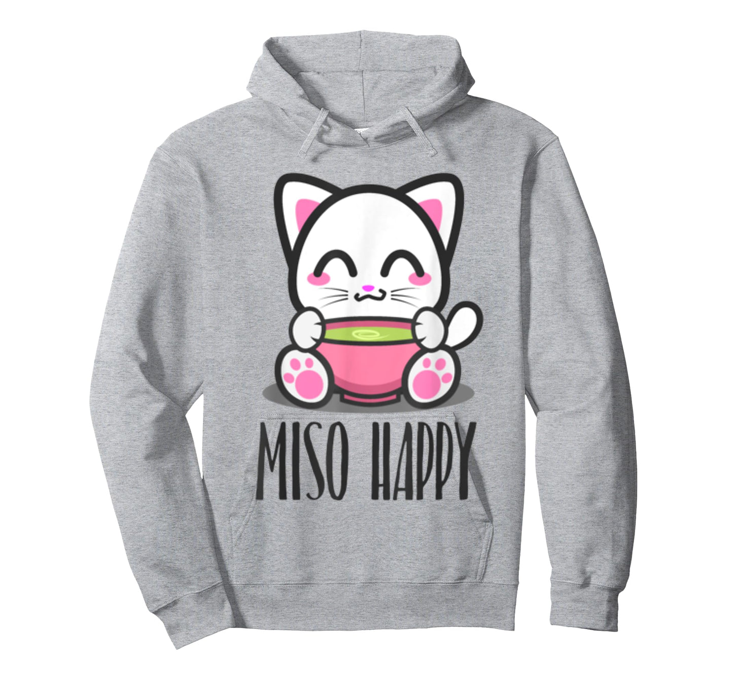 Miso Happy Cute Japanese Style Kawaii Cat Lover Pun T-Shirt