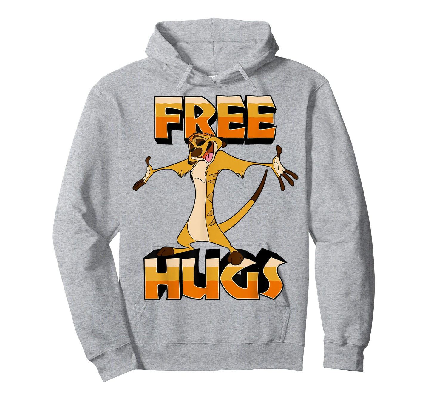 Disney The Lion King Timon Free Hugs Retro Vintage Logo T-Shirt