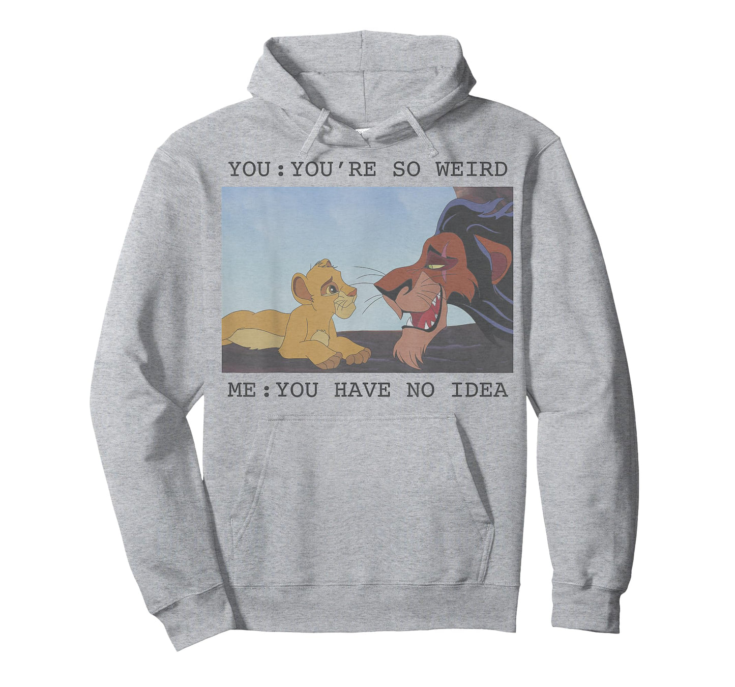 Disney The Lion King Simba & Scar You're So Weird Meme T-Shirt
