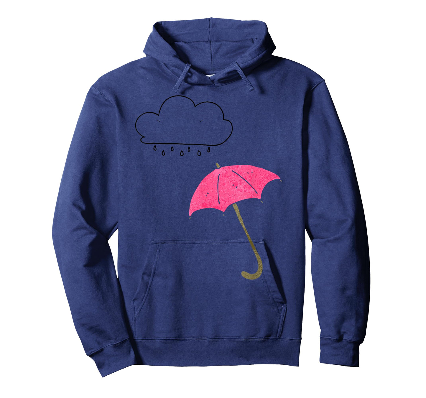 RAIN CLOUD WITH PINK UMBRELLA T-SHIRT T-Shirt