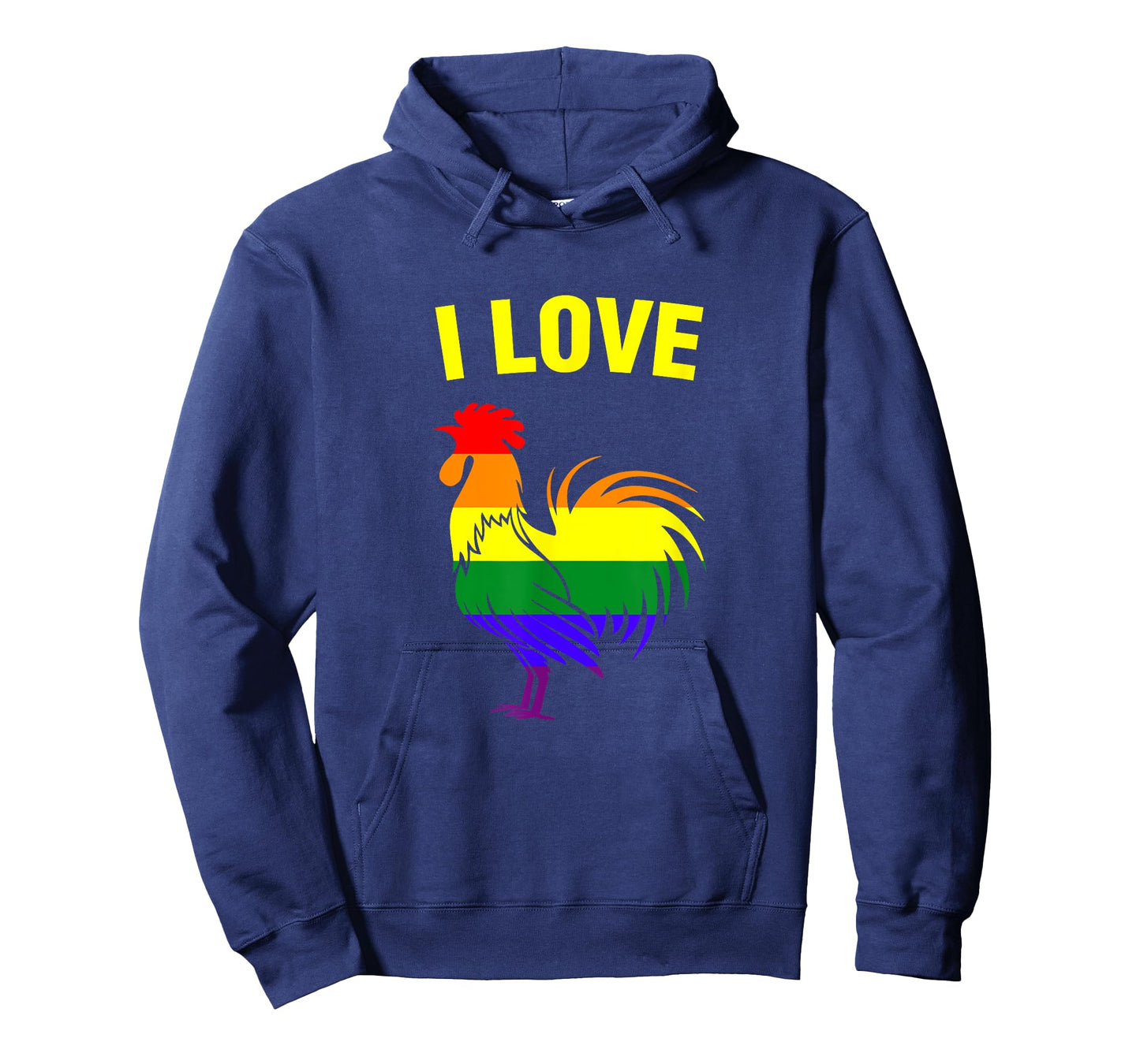 Rainbow Flag LGBT Gay Pride Parade T-Shirt I Love Cock T-Shirt