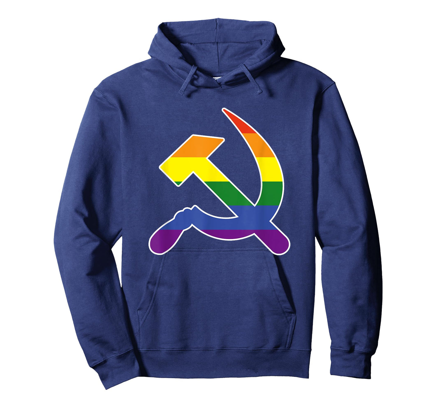 Gay Communism LGBT Hammer And Sickle Communist Rainbow Flag T-Shirt