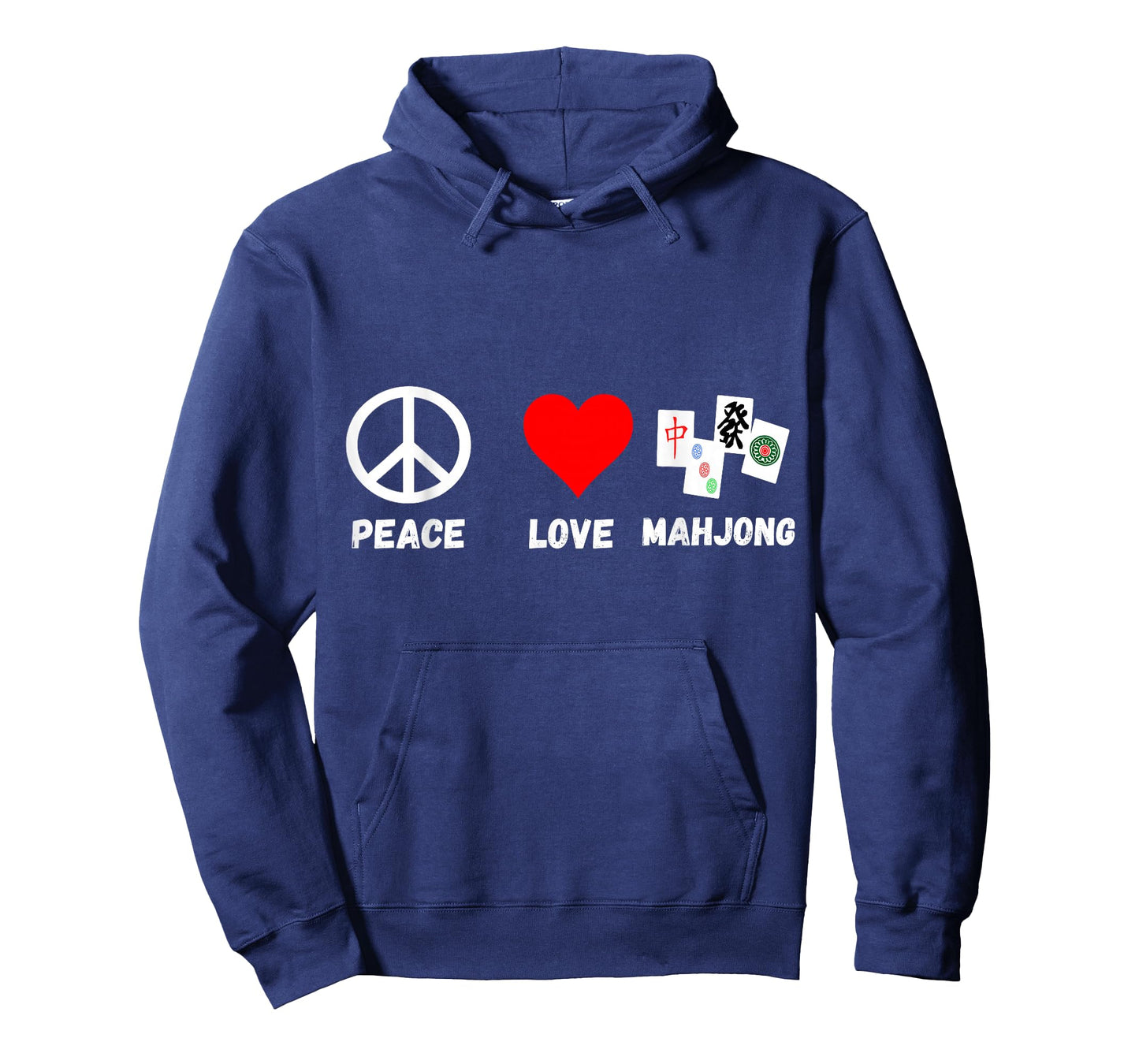 Mahjong Peace Love Playing Mah Jongg Player Majiang T-Shirt