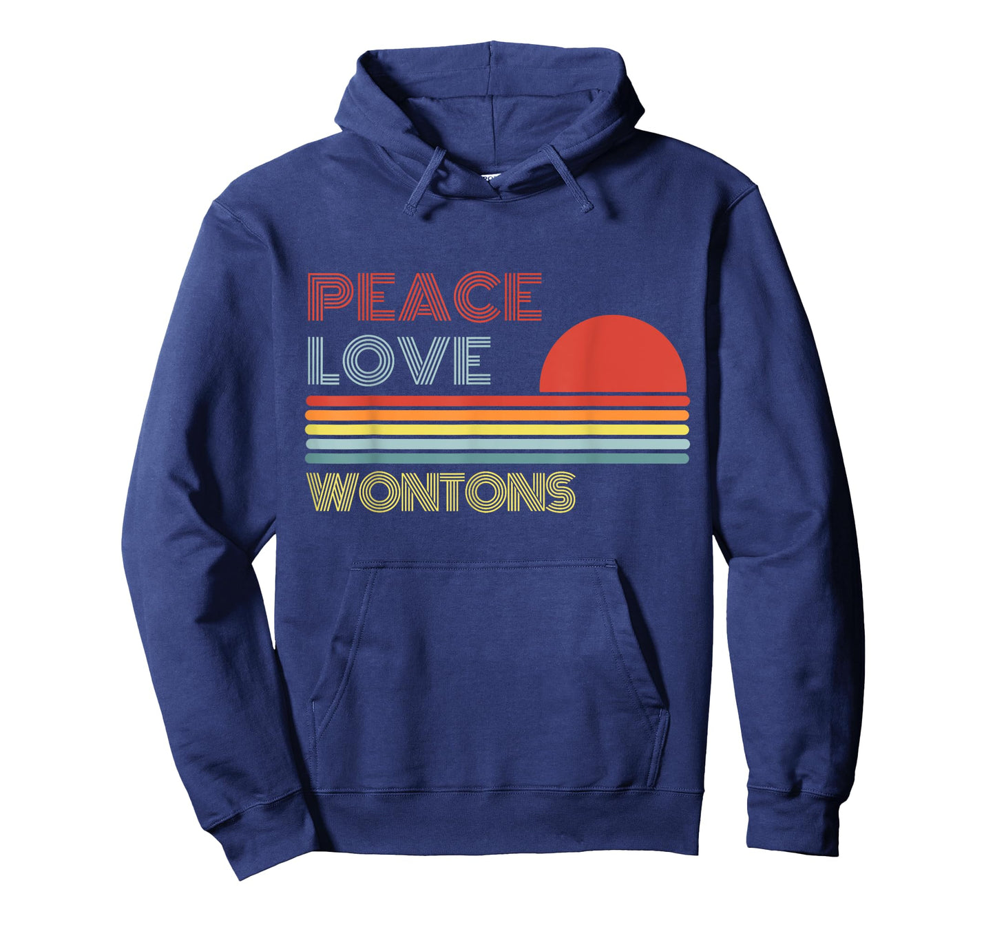 Peace Love Wontons Retro Vintage T-Shirt