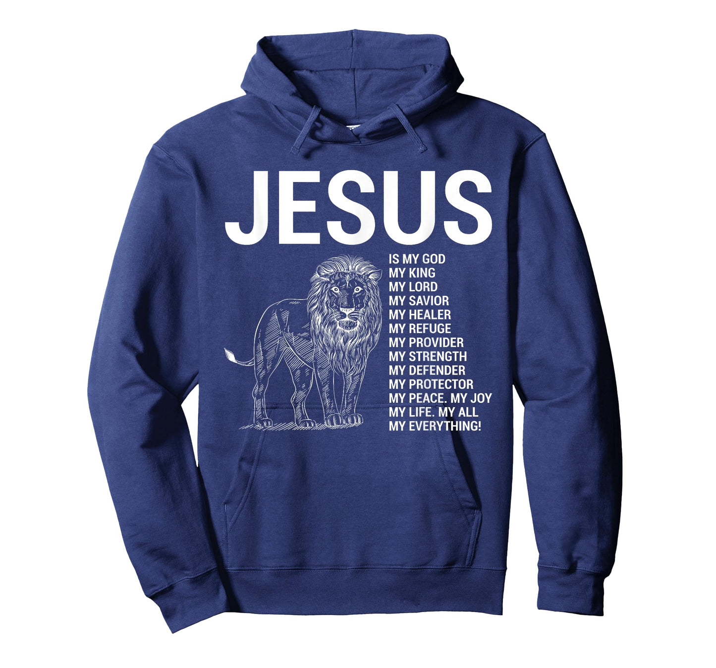 Lion Christian Jesus Is My God King, Lord, and Savior T-Shirt