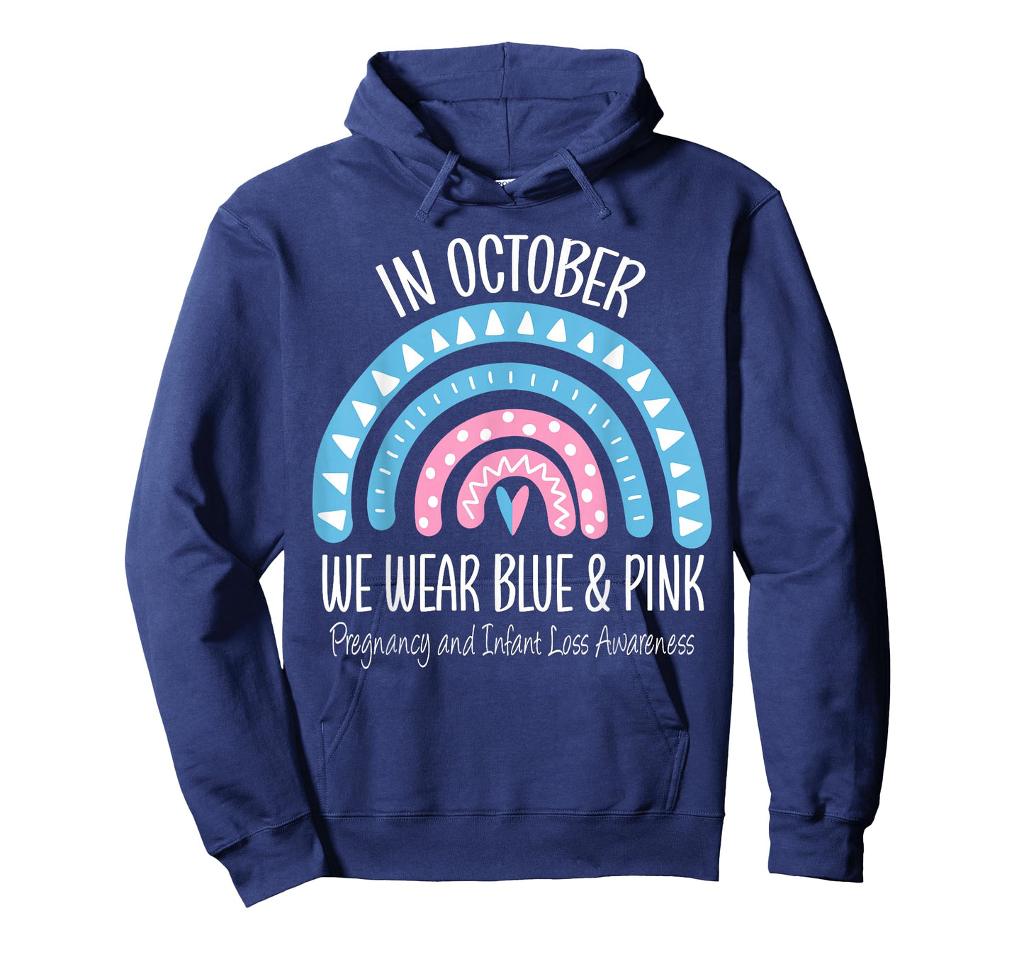 Rainbow Wear Blue Pink Pregnancy and Infant Loss Awareness T-Shirt