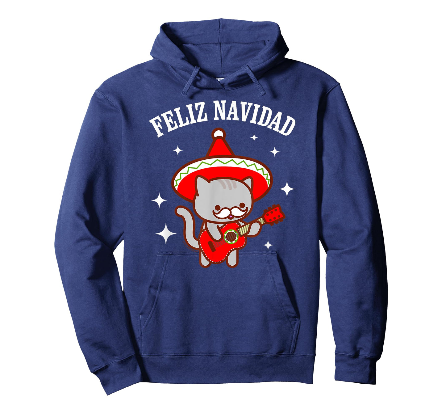 Funny Cat T-shirt - "Feliz Navidad" Christmas T-Shirt