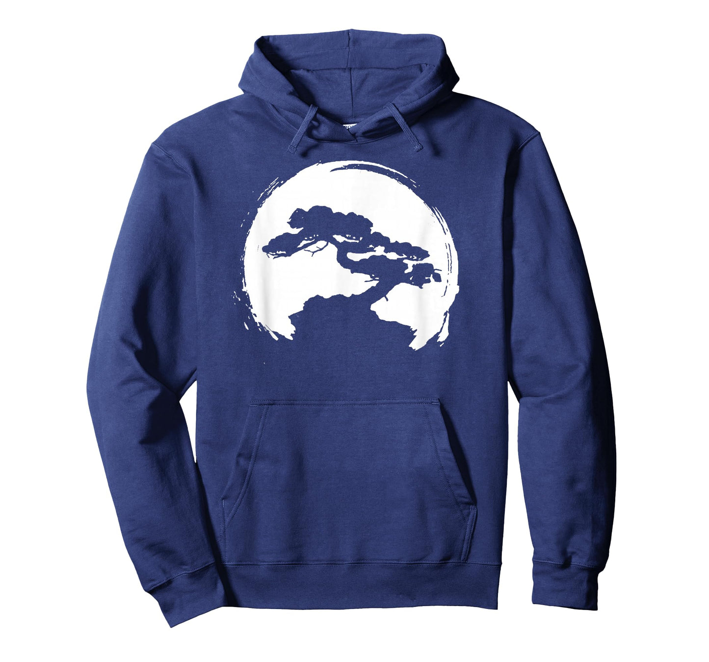 Vintage Bonsai Tree Shadow Picture Retro Zen Circle T-Shirt