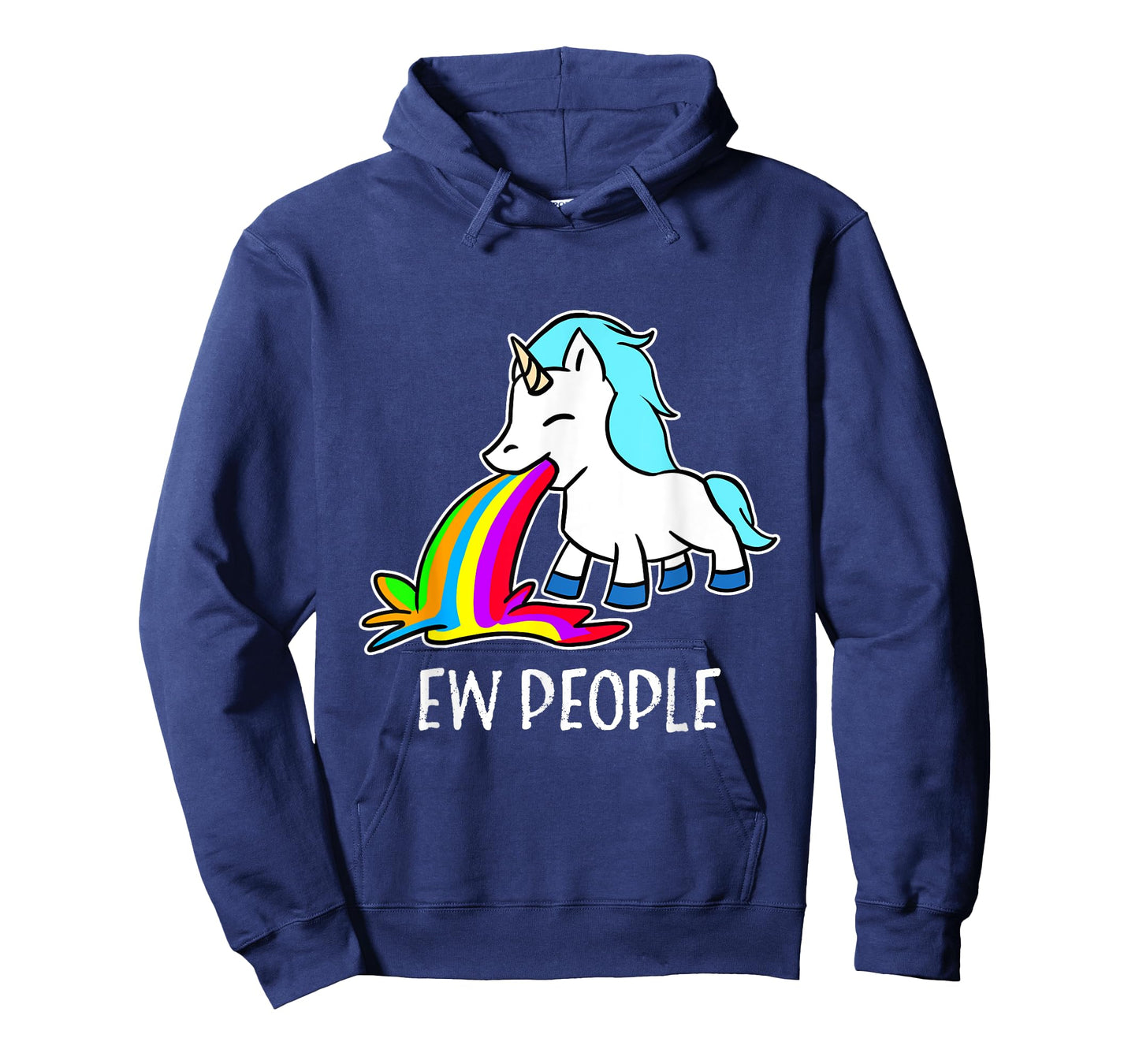 Ew, People Unicorn Vomiting Rainbow Funny Introvert T-Shirt T-Shirt