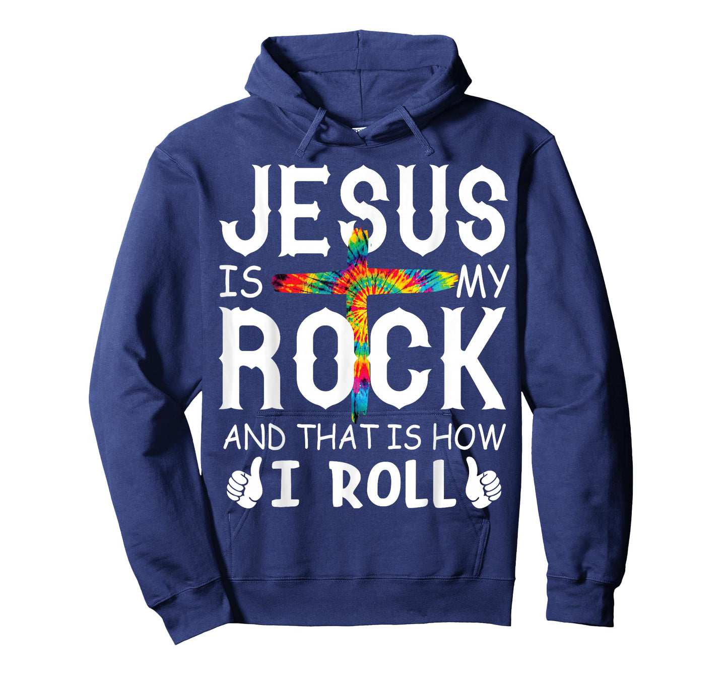 Jesus Is My Rock That is How I Roll Bible Christian Cross T-Shirt