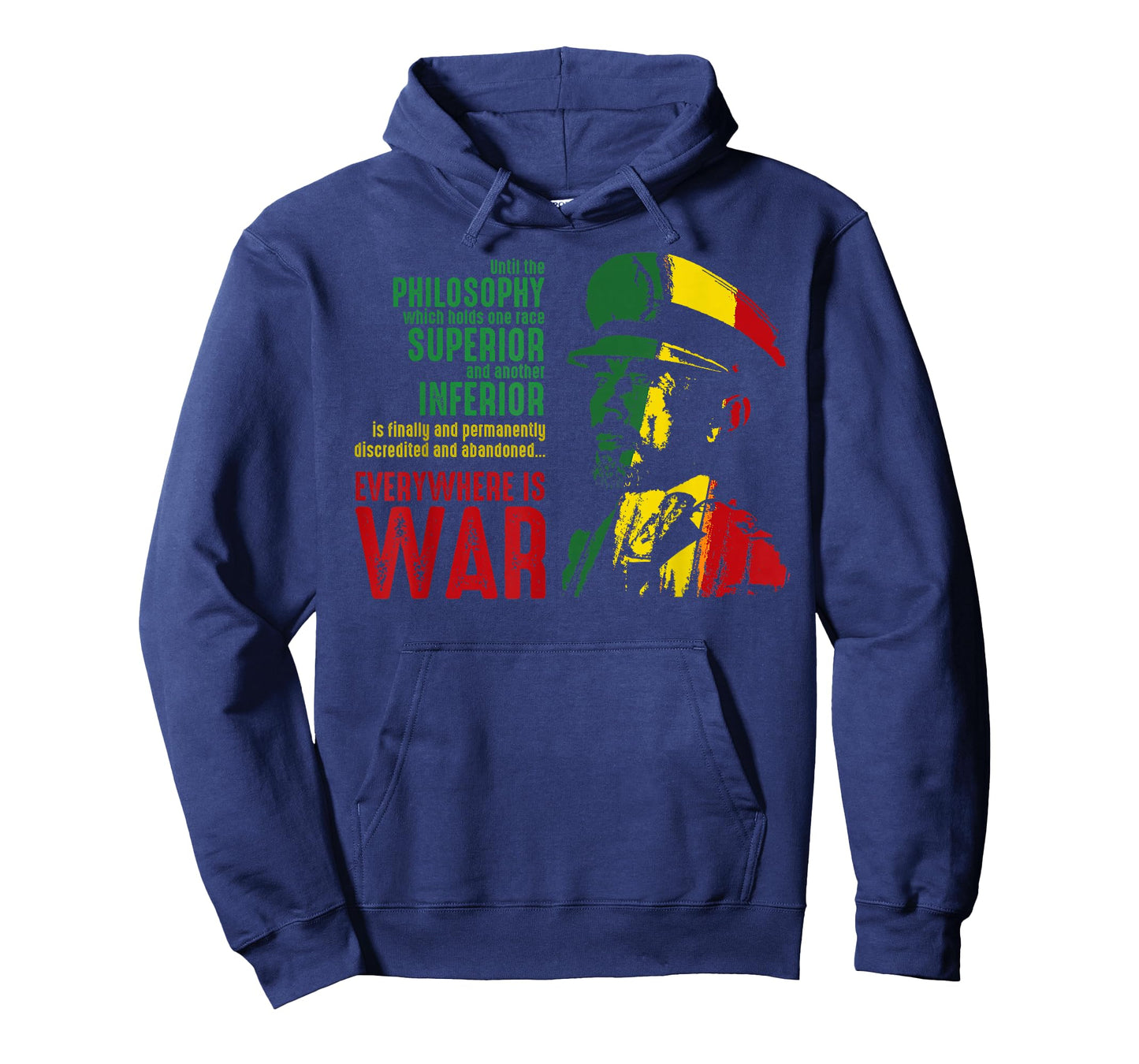 Haile Selassie Speech War Judah Lion Shirt Jah Bless Rasta T-Shirt
